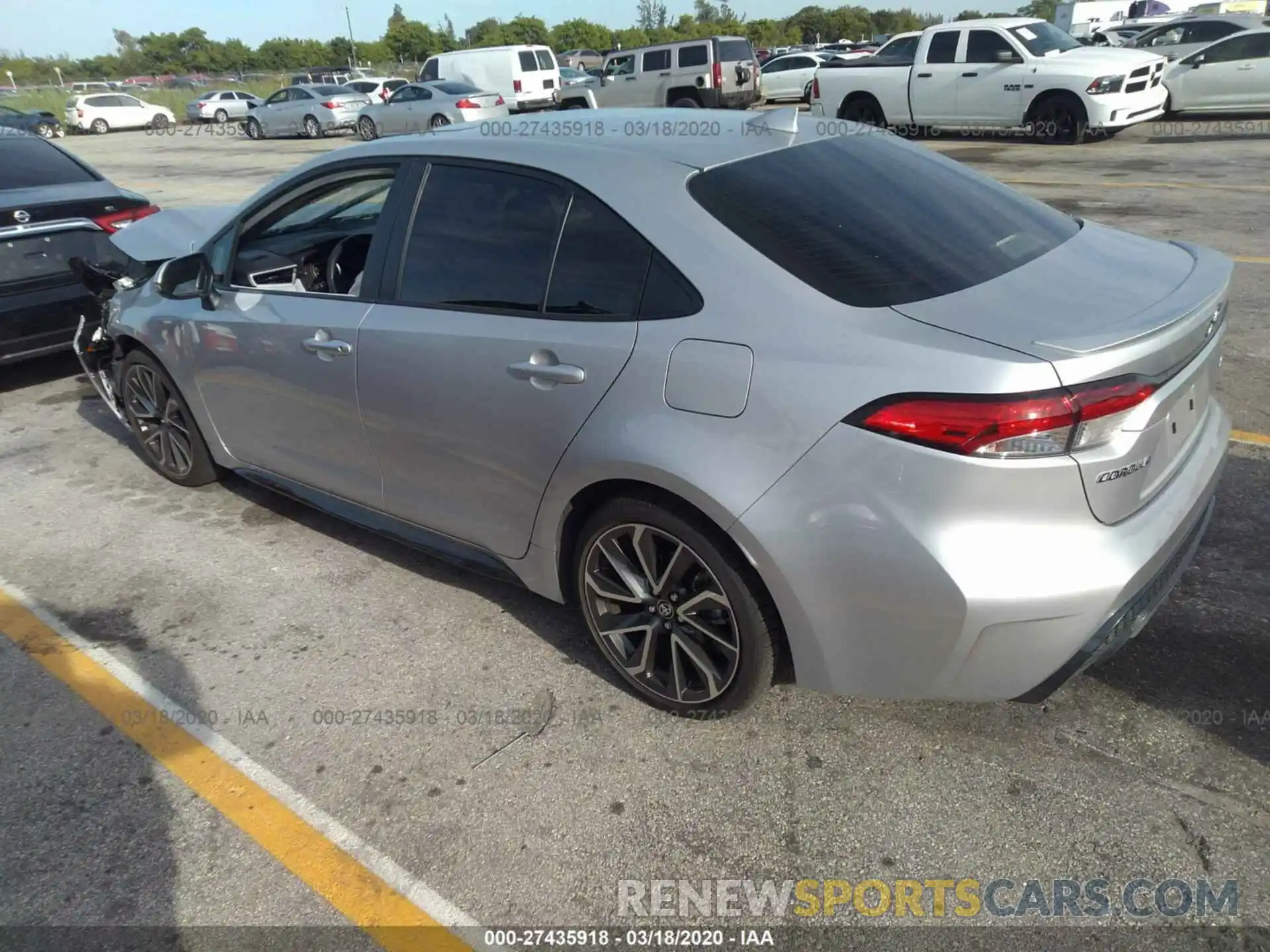 3 Photograph of a damaged car JTDM4RCE3LJ014958 TOYOTA COROLLA 2020