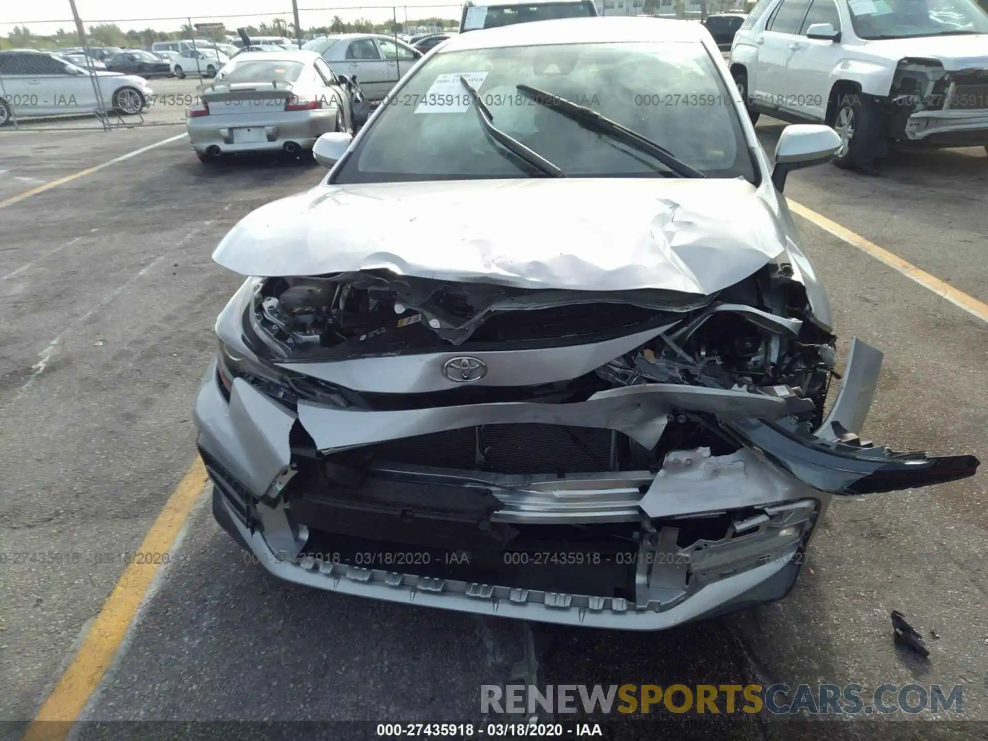 6 Photograph of a damaged car JTDM4RCE3LJ014958 TOYOTA COROLLA 2020