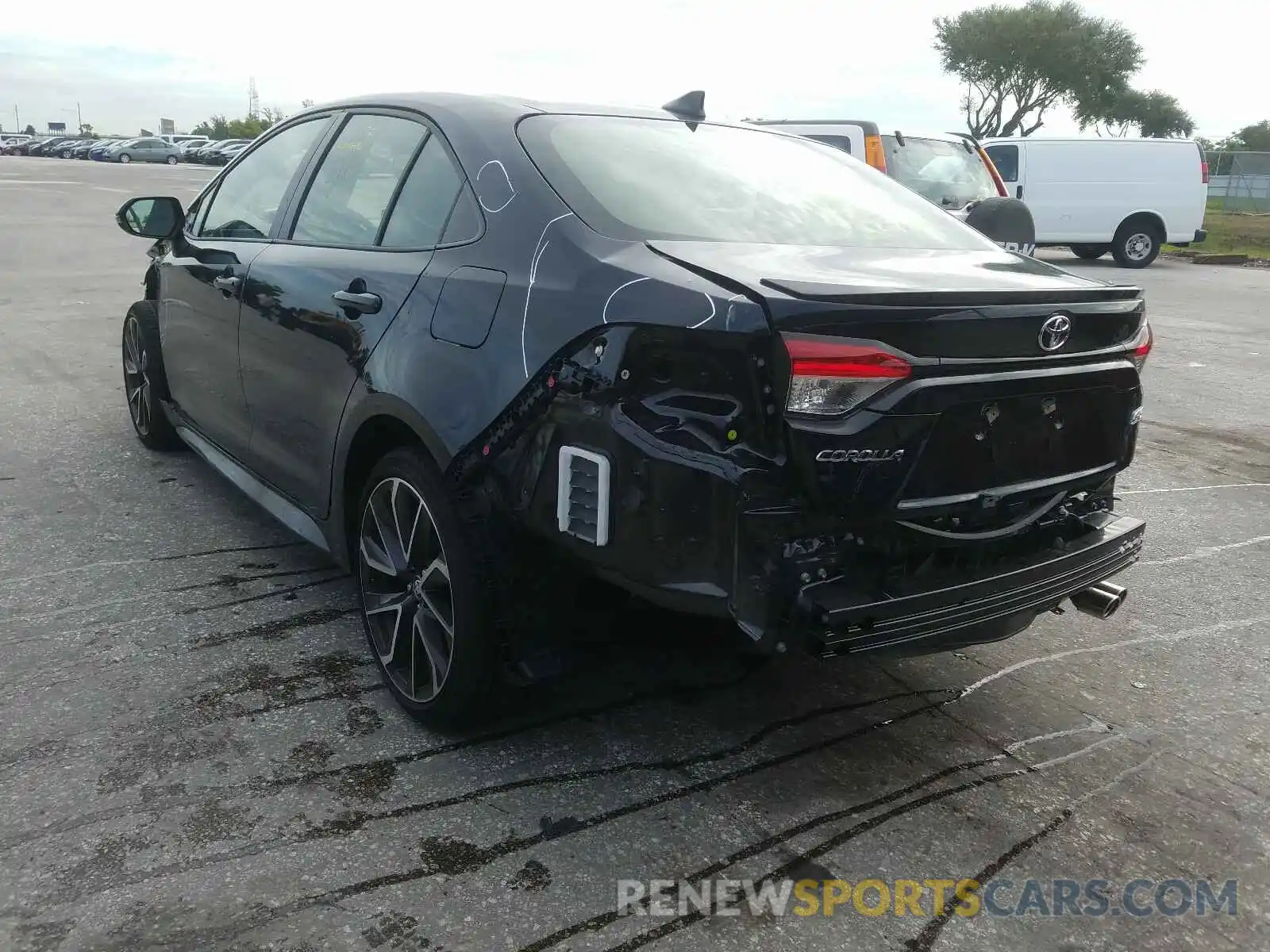 3 Photograph of a damaged car JTDM4RCE3LJ031503 TOYOTA COROLLA 2020