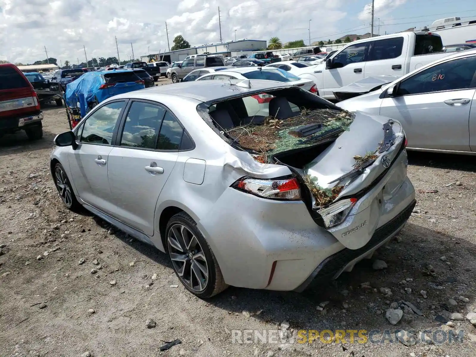 3 Photograph of a damaged car JTDM4RCE4LJ001541 TOYOTA COROLLA 2020
