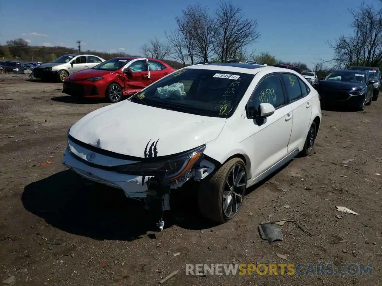 2 Photograph of a damaged car JTDM4RCE4LJ003578 TOYOTA COROLLA 2020