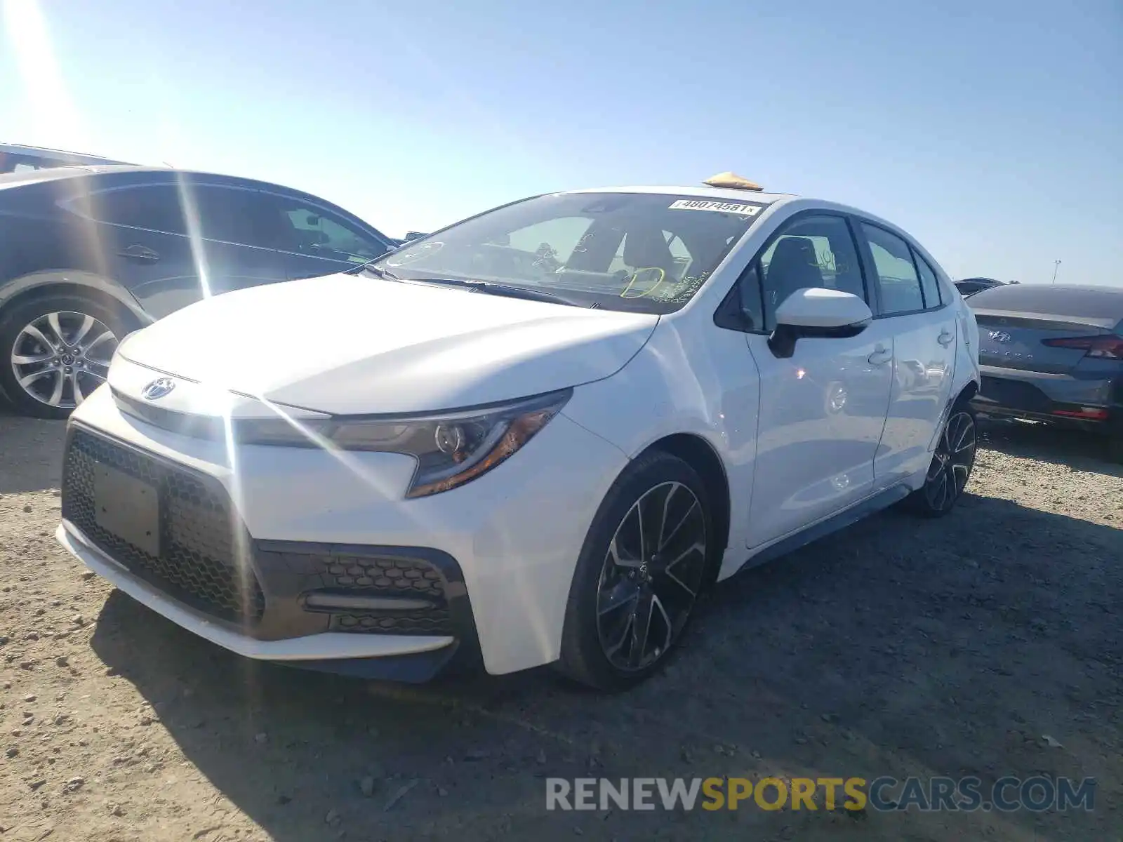 2 Photograph of a damaged car JTDM4RCE4LJ013351 TOYOTA COROLLA 2020