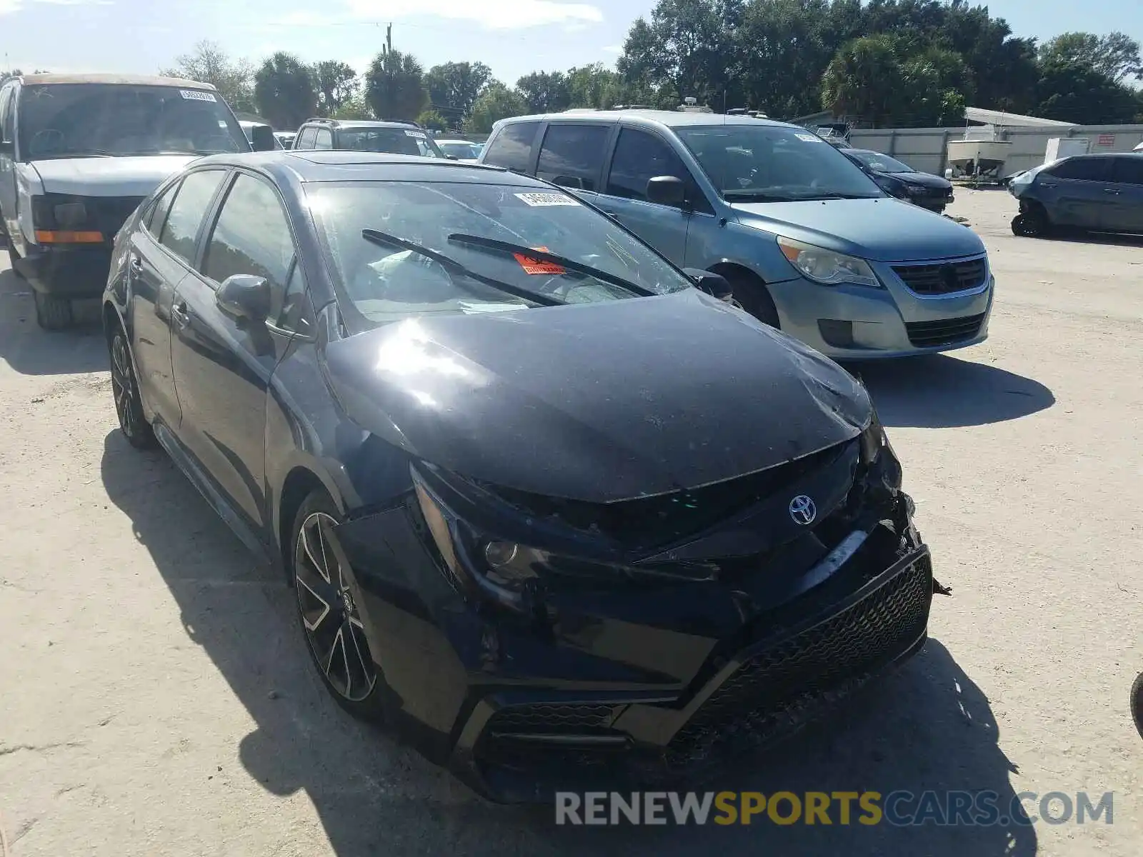 1 Photograph of a damaged car JTDM4RCE4LJ024933 TOYOTA COROLLA 2020