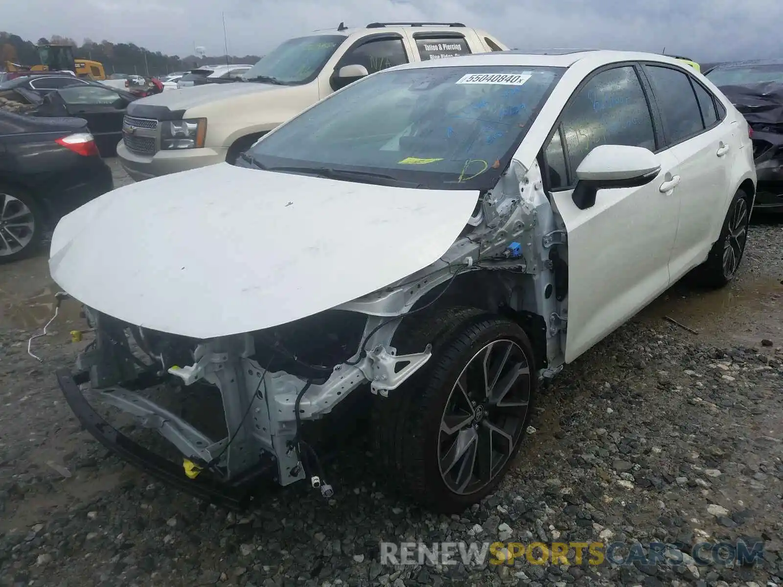 2 Photograph of a damaged car JTDM4RCE4LJ035138 TOYOTA COROLLA 2020