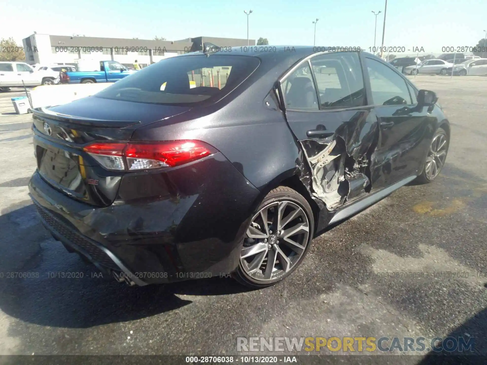 4 Photograph of a damaged car JTDM4RCE4LJ047113 TOYOTA COROLLA 2020