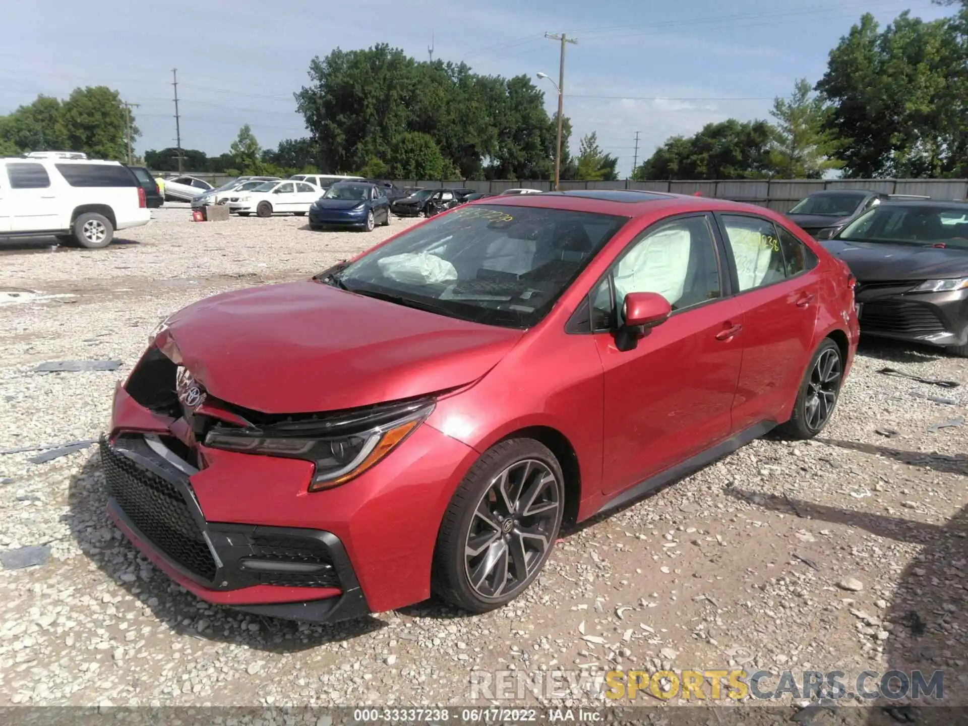 2 Photograph of a damaged car JTDM4RCE5LJ015156 TOYOTA COROLLA 2020