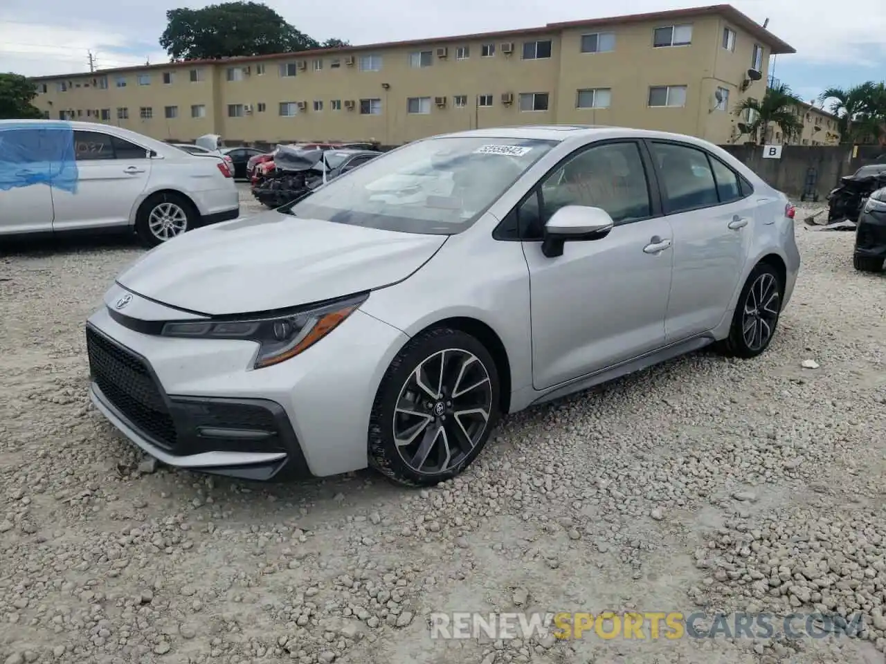 2 Photograph of a damaged car JTDM4RCE5LJ036850 TOYOTA COROLLA 2020