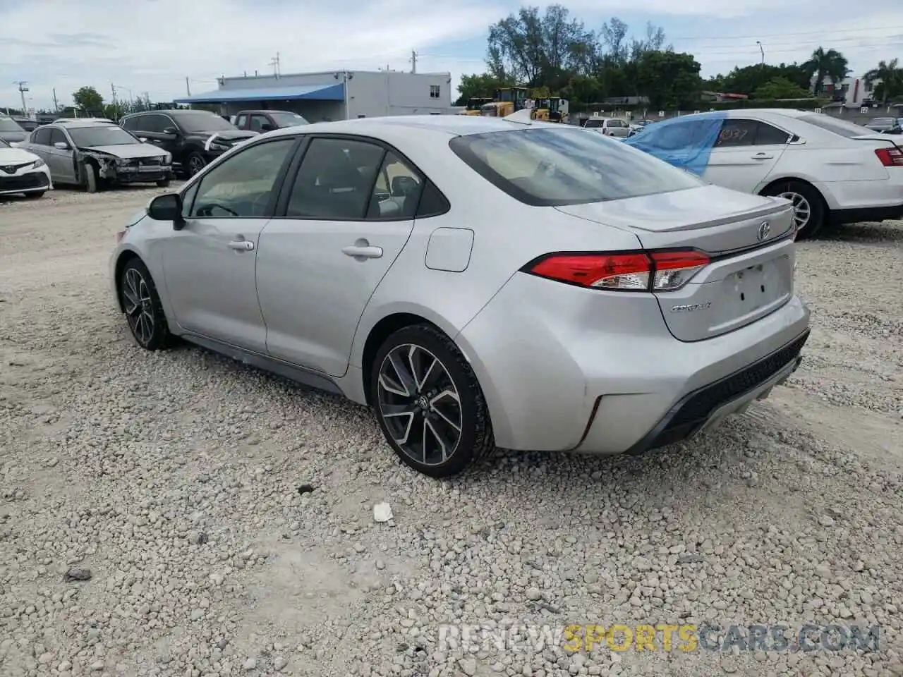 3 Photograph of a damaged car JTDM4RCE5LJ036850 TOYOTA COROLLA 2020