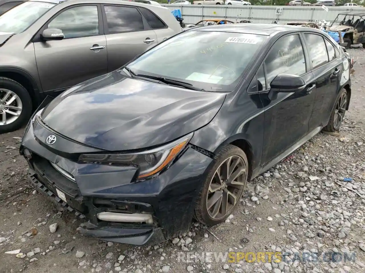 2 Photograph of a damaged car JTDM4RCE5LJ042888 TOYOTA COROLLA 2020