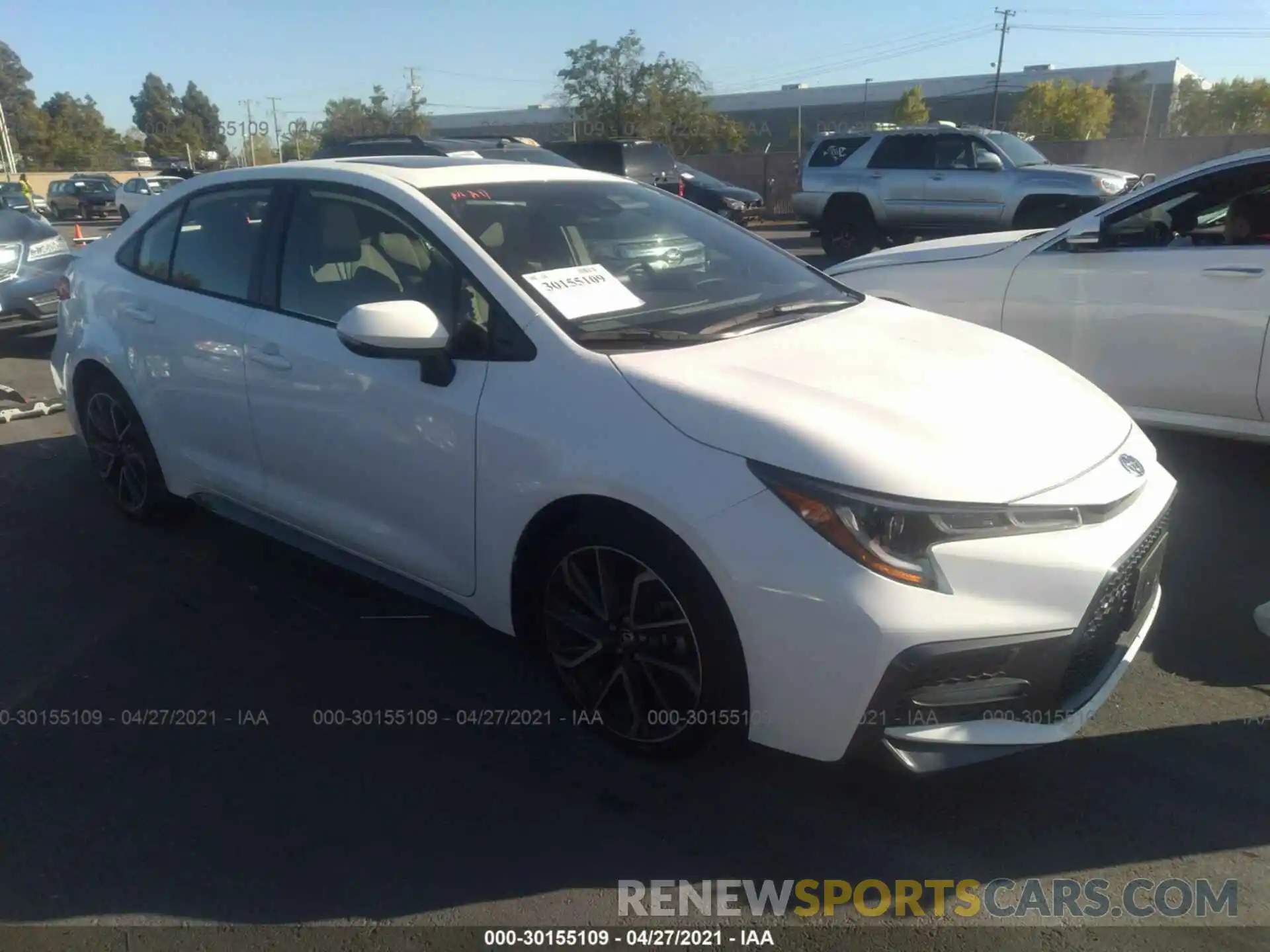 1 Photograph of a damaged car JTDM4RCE6LJ004151 TOYOTA COROLLA 2020