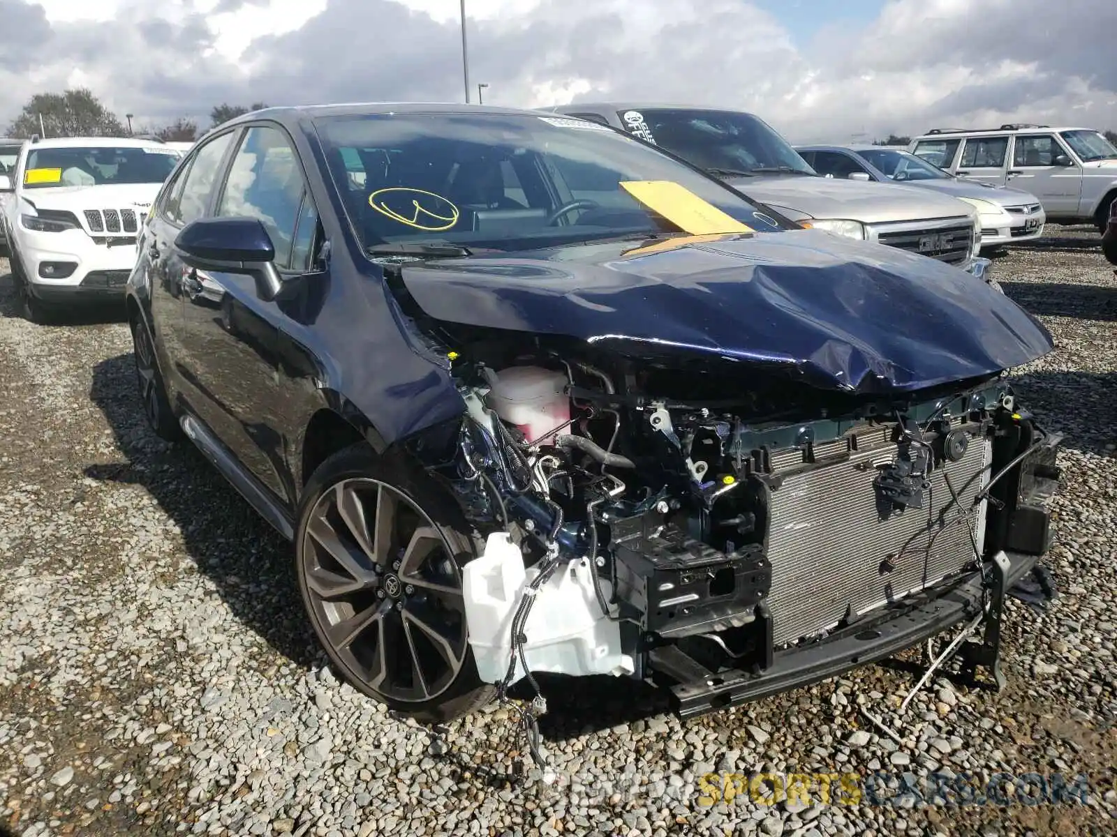 1 Photograph of a damaged car JTDM4RCE6LJ027591 TOYOTA COROLLA 2020