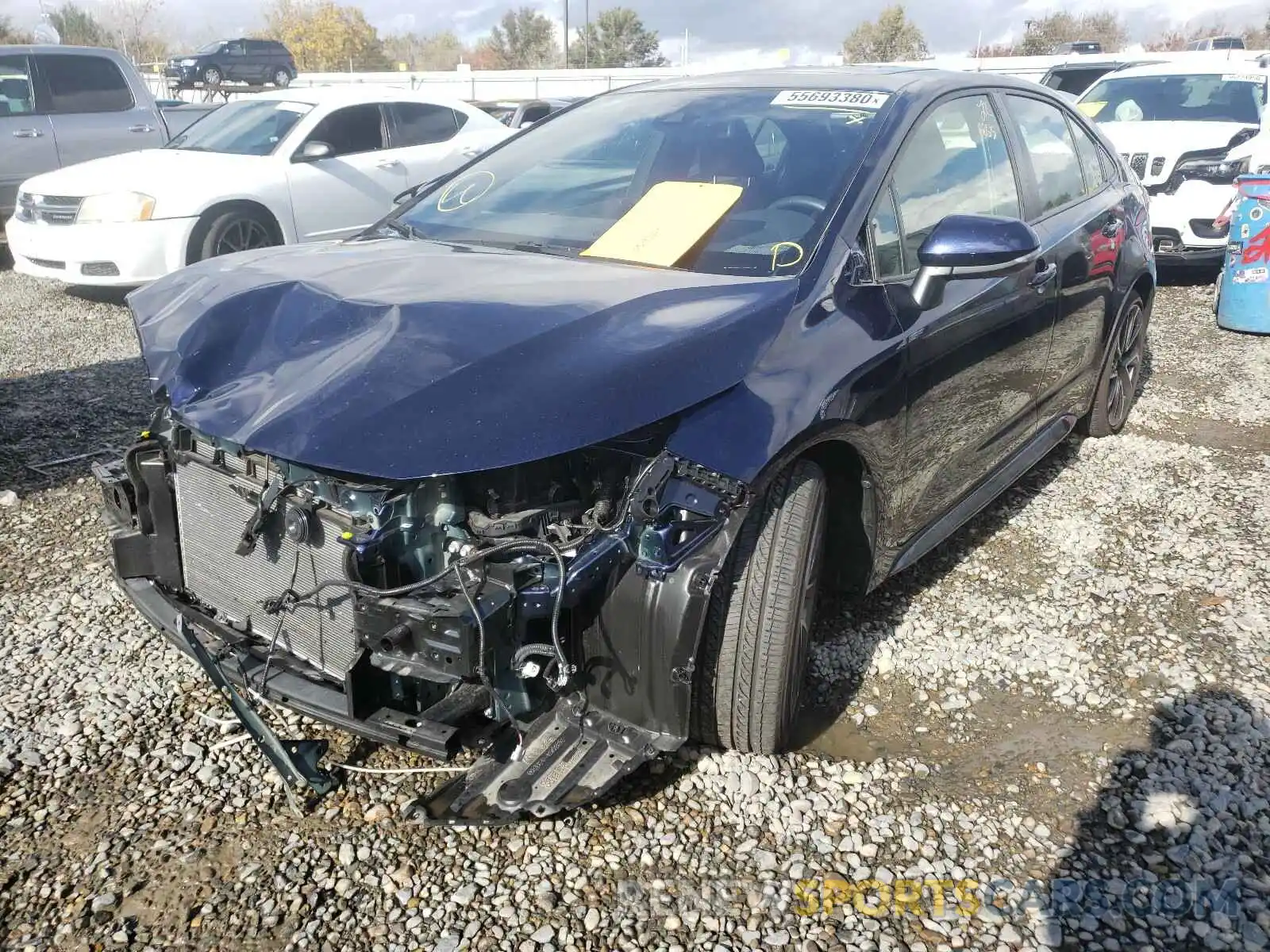 2 Photograph of a damaged car JTDM4RCE6LJ027591 TOYOTA COROLLA 2020