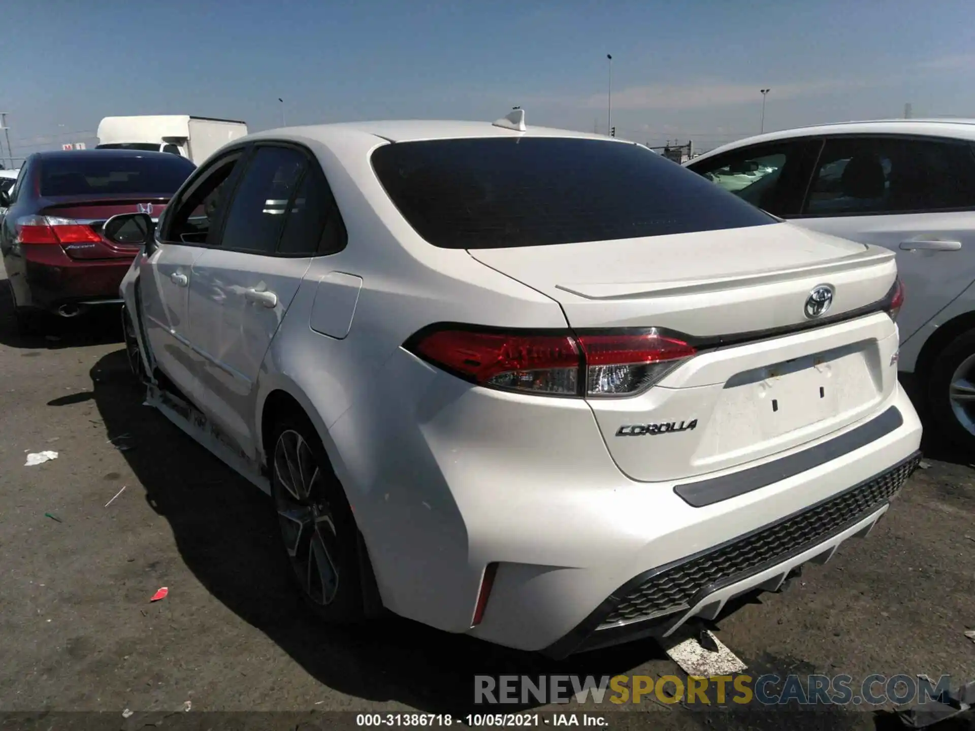 3 Photograph of a damaged car JTDM4RCE6LJ035321 TOYOTA COROLLA 2020