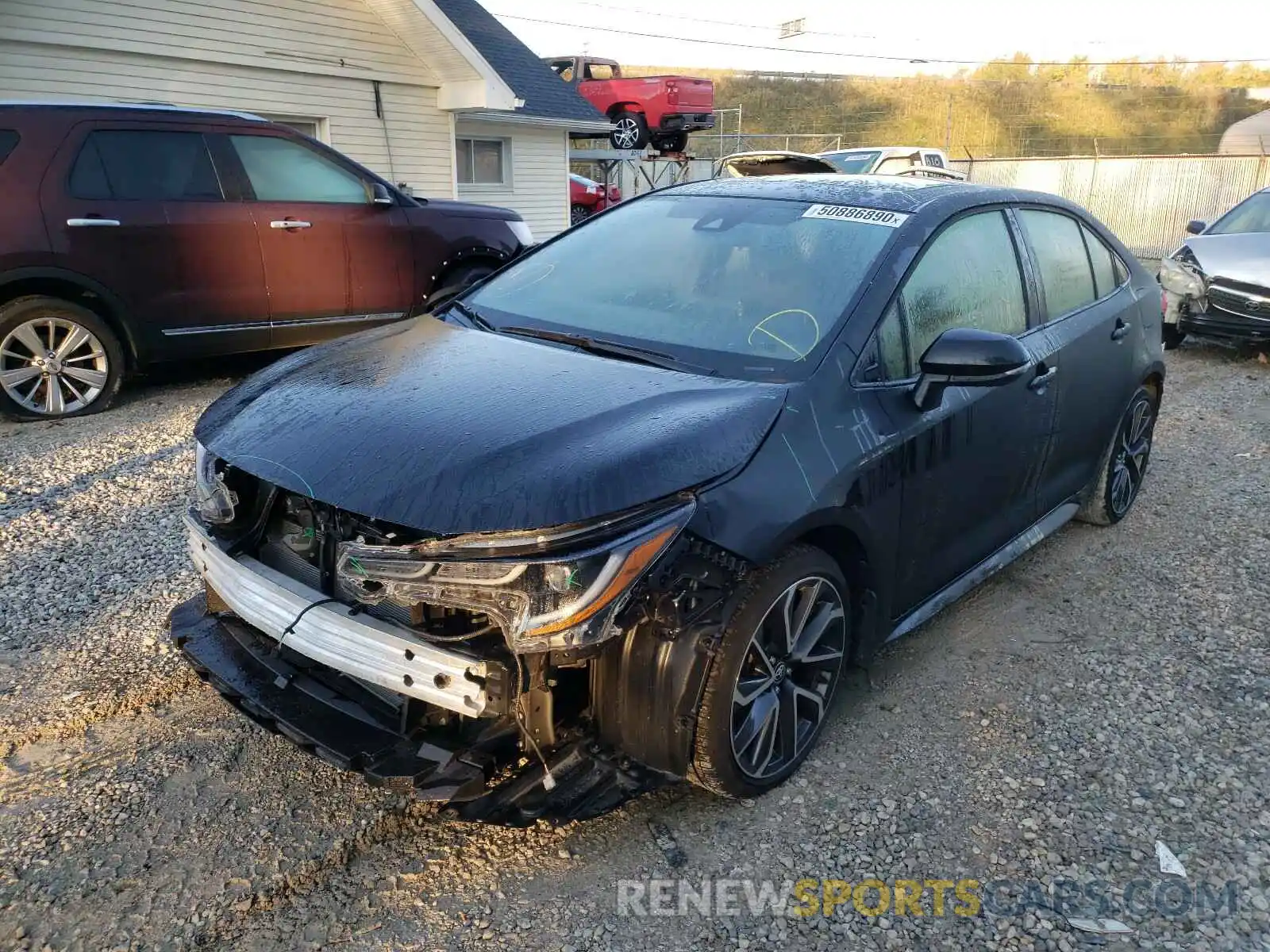 2 Photograph of a damaged car JTDM4RCE7LJ010122 TOYOTA COROLLA 2020