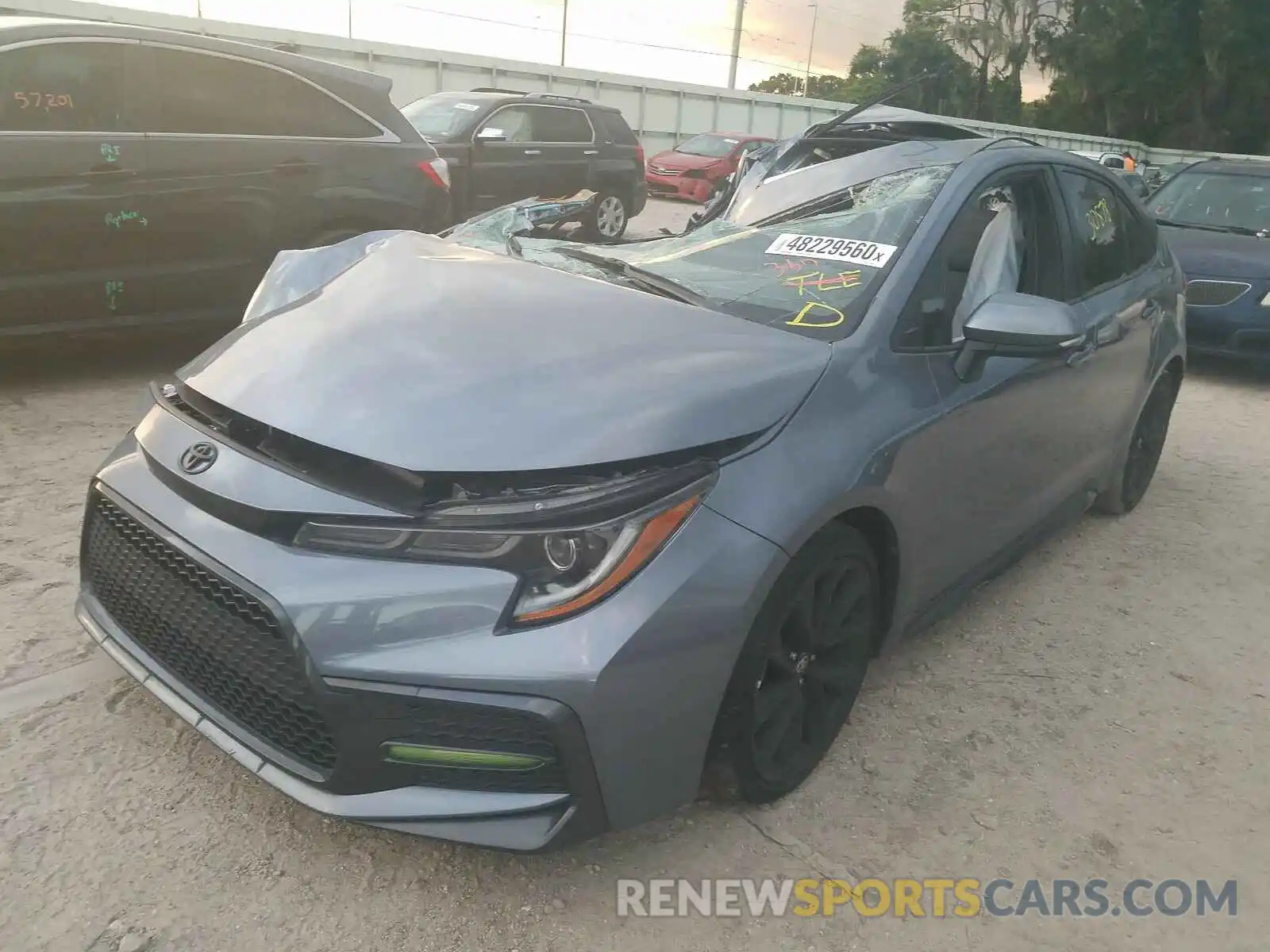 2 Photograph of a damaged car JTDM4RCE7LJ032699 TOYOTA COROLLA 2020