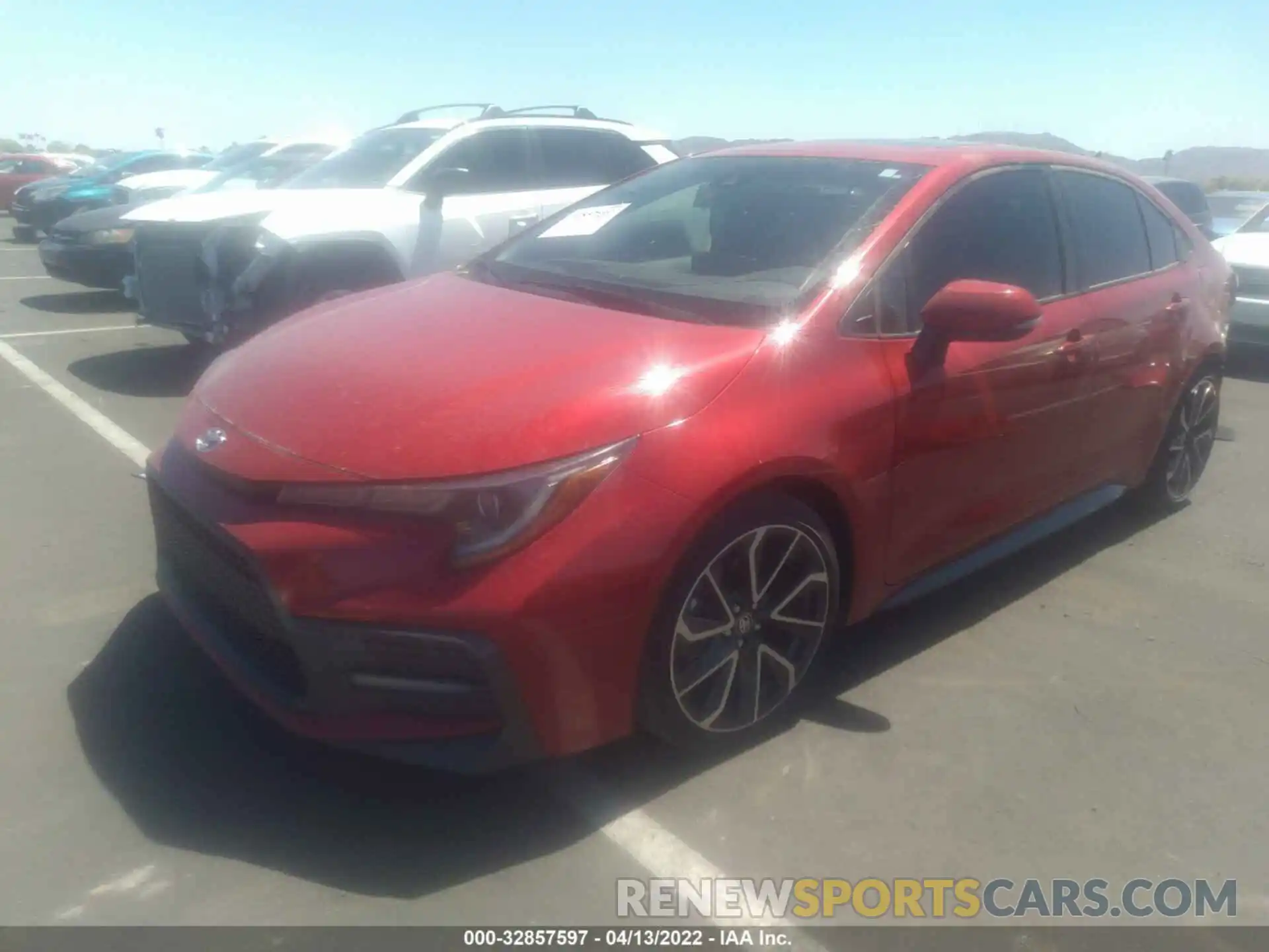 2 Photograph of a damaged car JTDM4RCE8LJ000876 TOYOTA COROLLA 2020