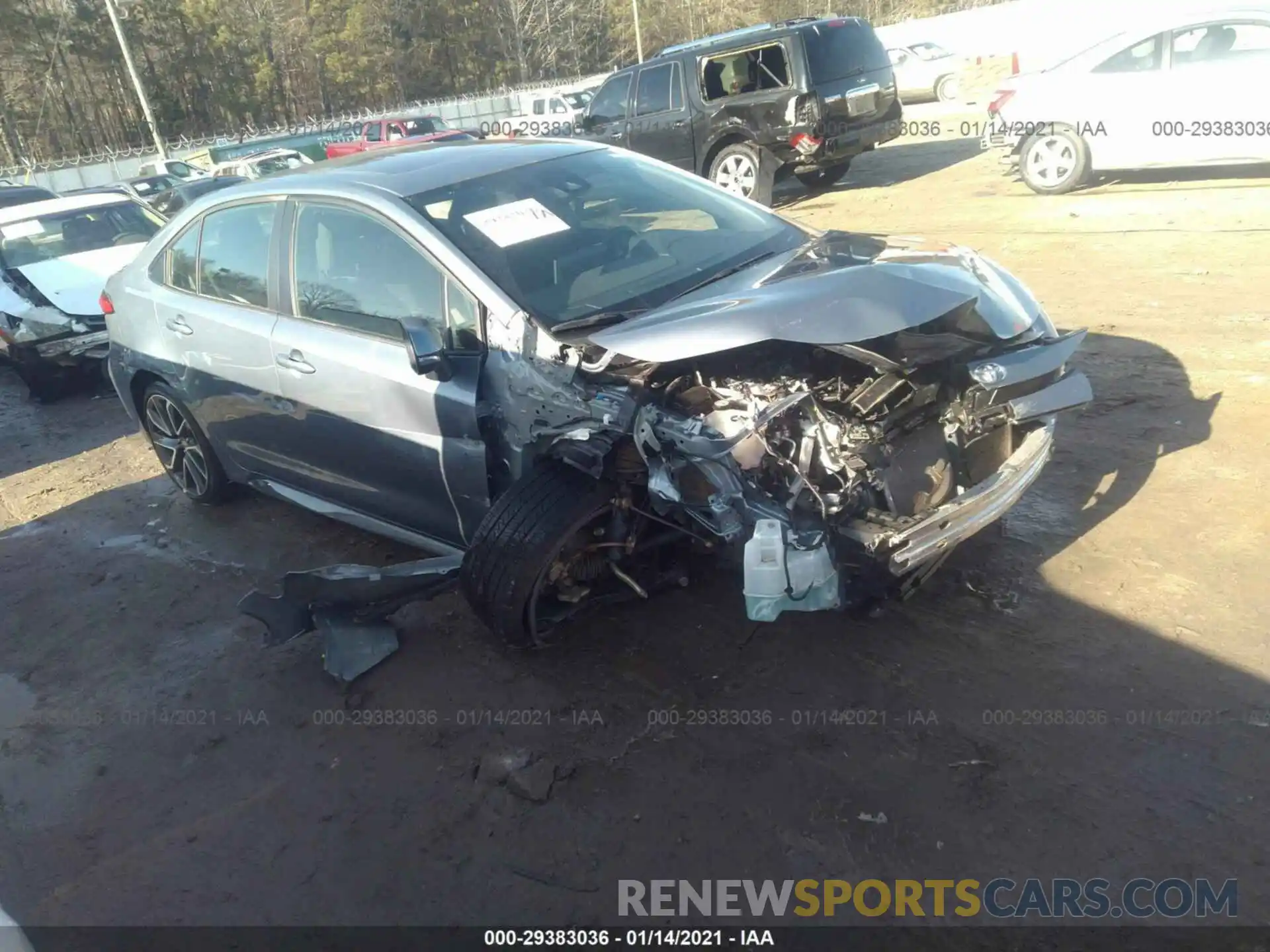 1 Photograph of a damaged car JTDM4RCE8LJ044408 TOYOTA COROLLA 2020