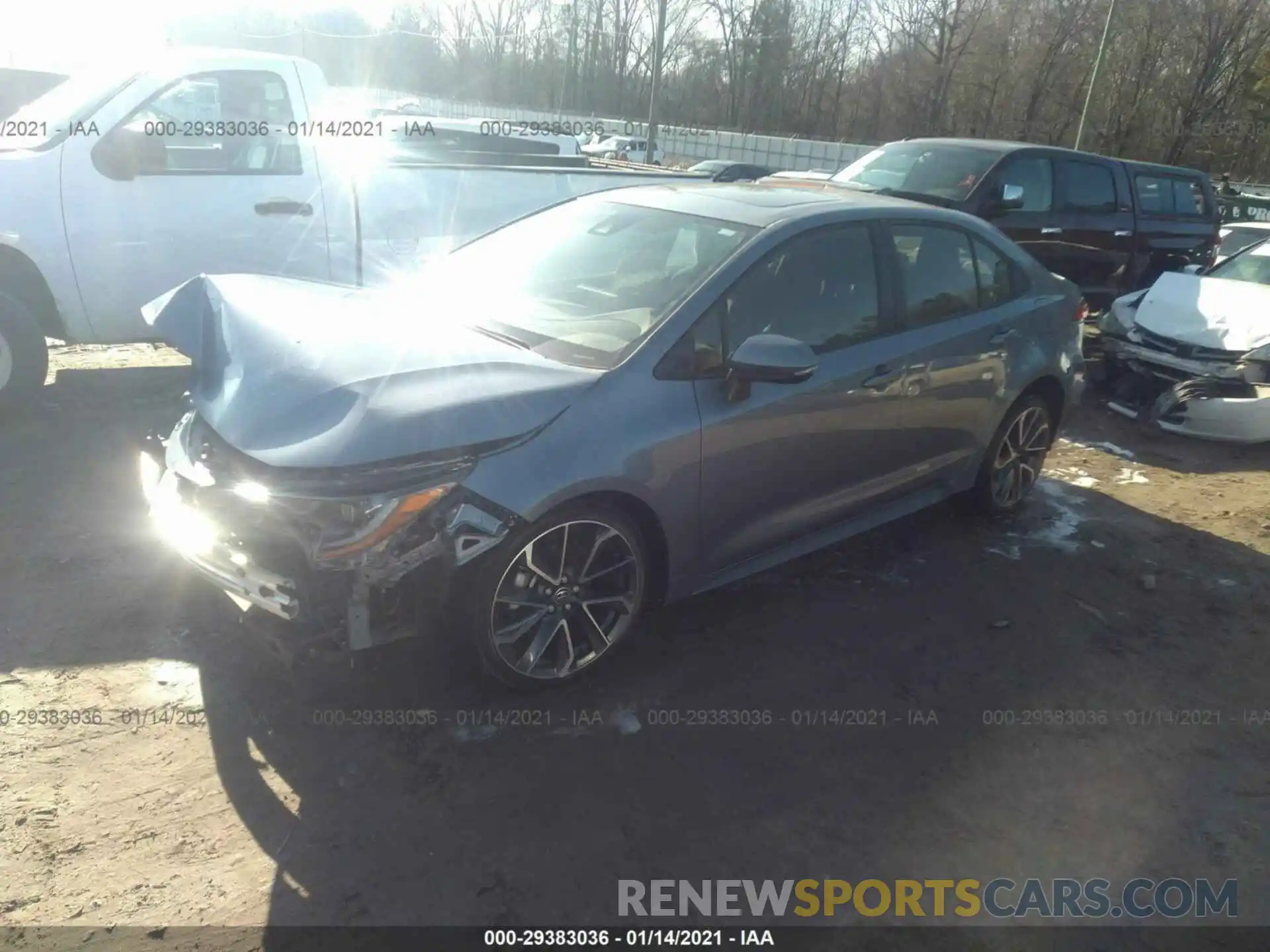 2 Photograph of a damaged car JTDM4RCE8LJ044408 TOYOTA COROLLA 2020