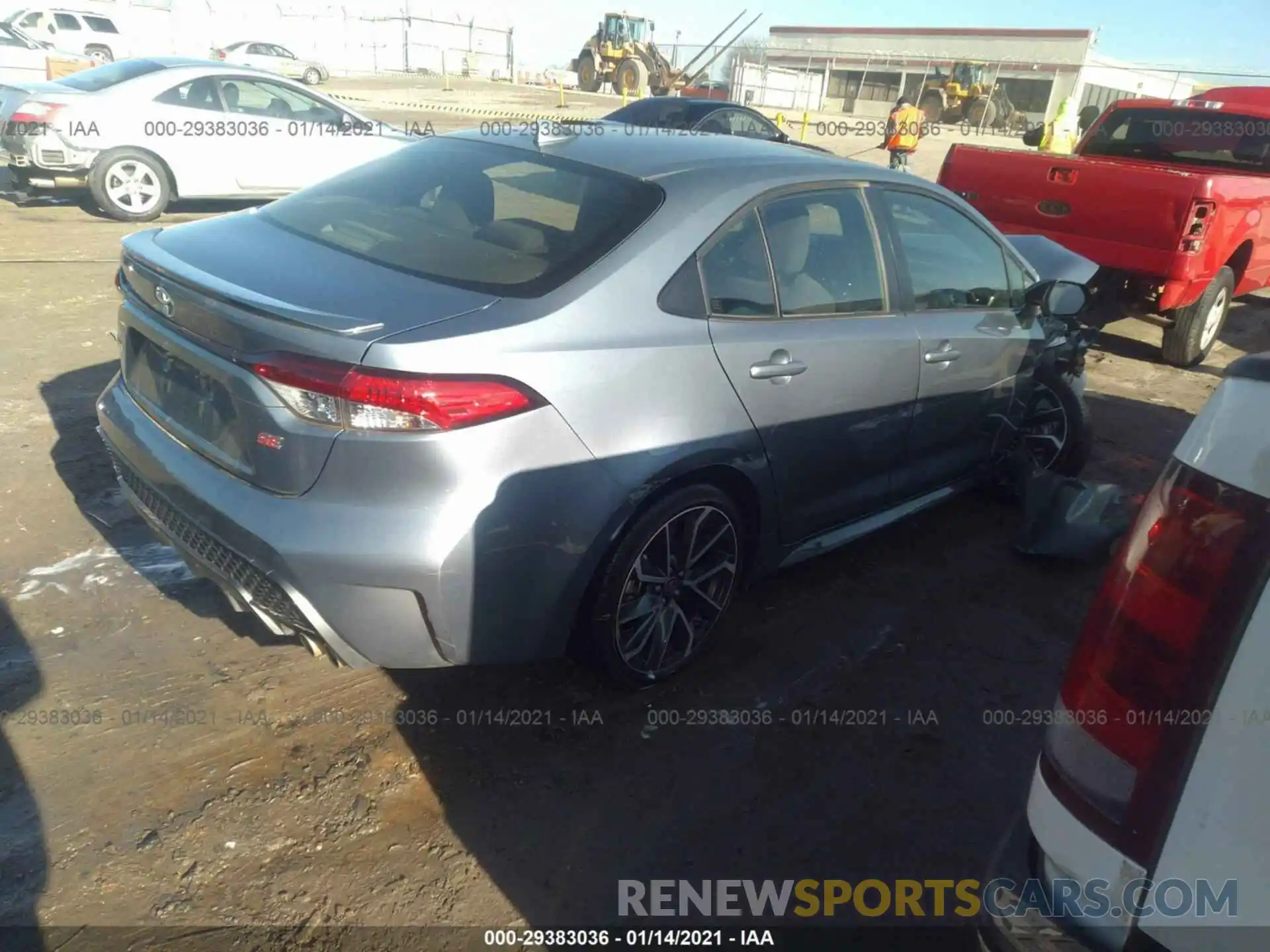 4 Photograph of a damaged car JTDM4RCE8LJ044408 TOYOTA COROLLA 2020