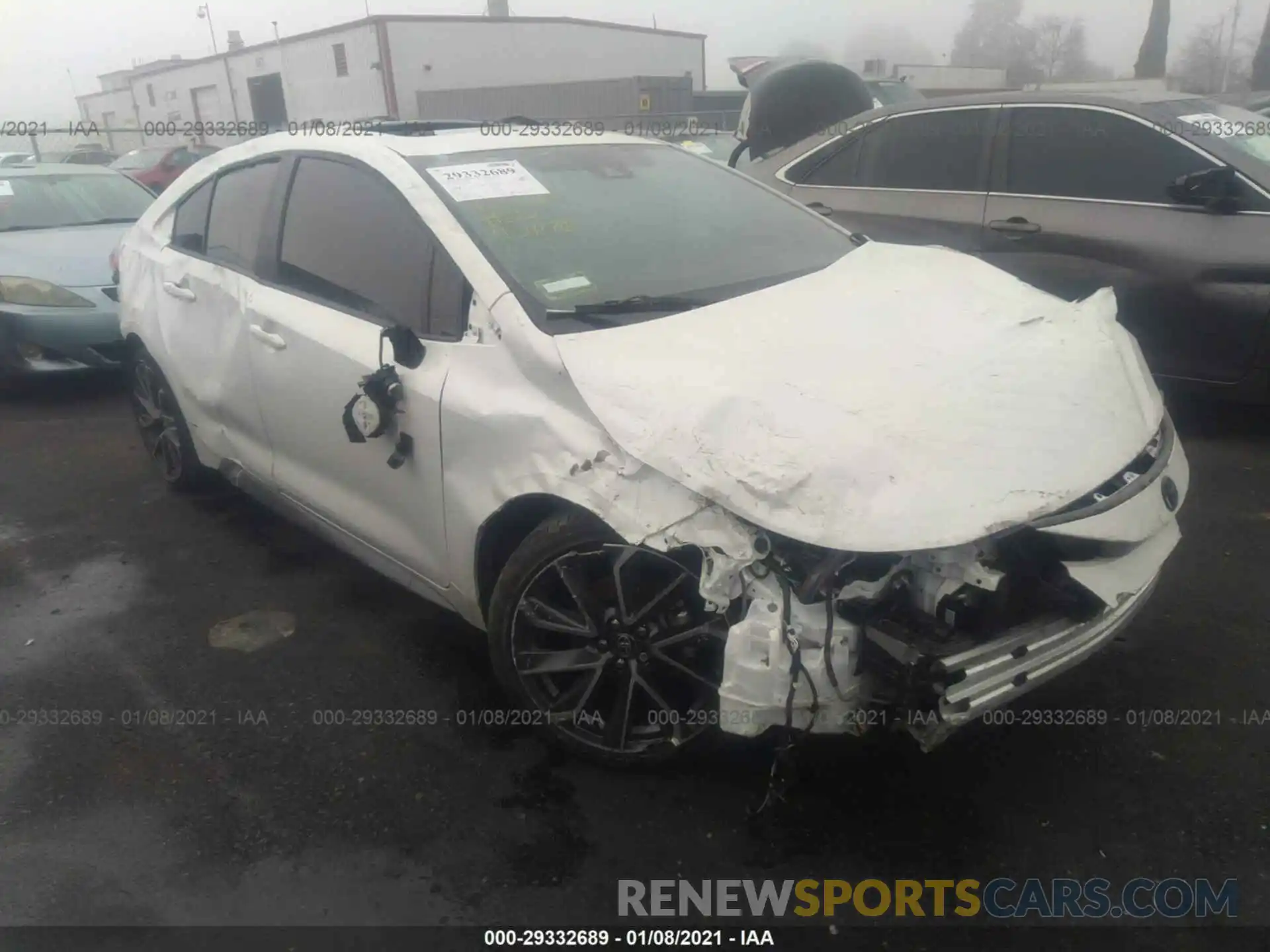 1 Photograph of a damaged car JTDM4RCE8LJ052380 TOYOTA COROLLA 2020