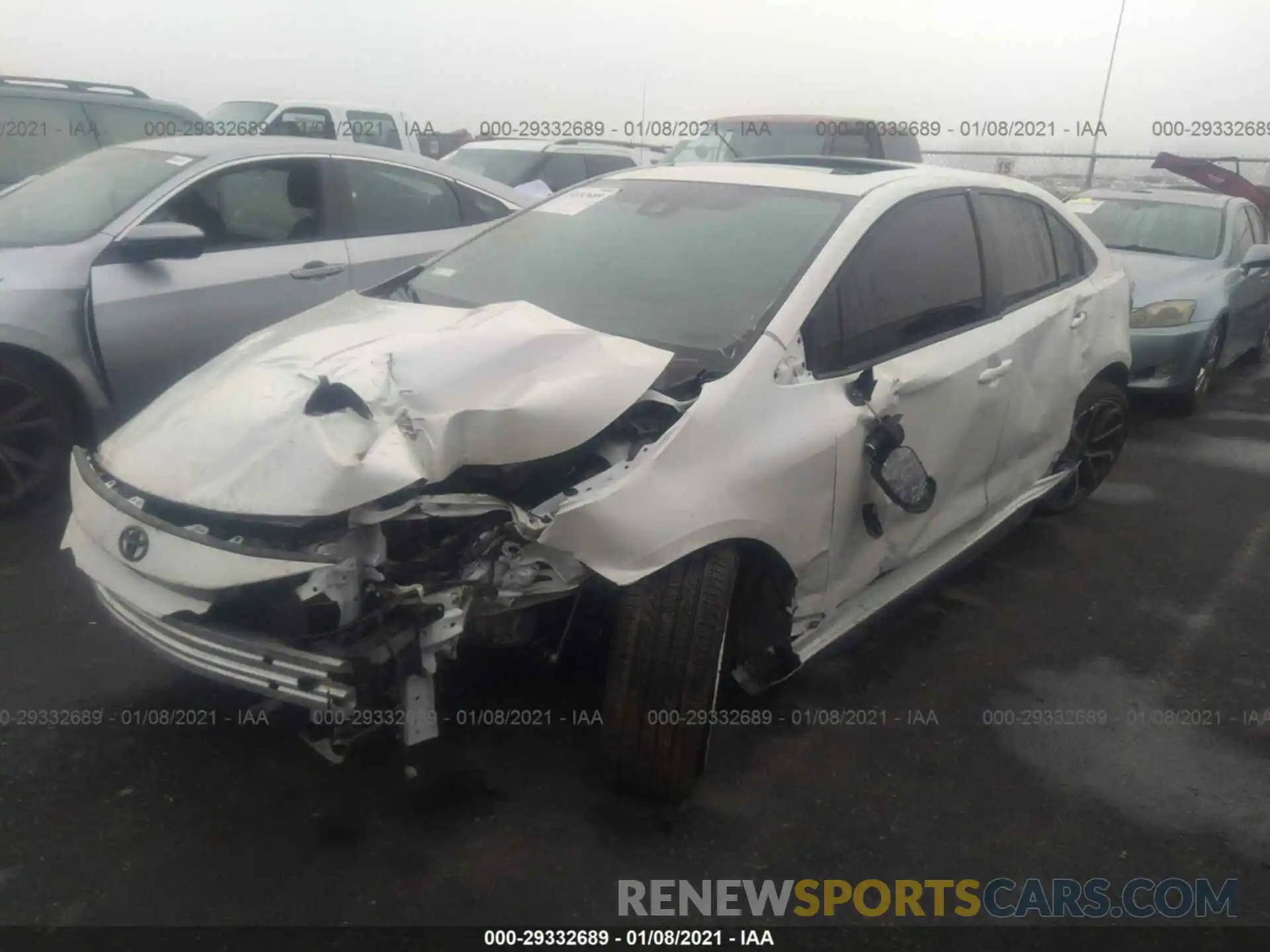 2 Photograph of a damaged car JTDM4RCE8LJ052380 TOYOTA COROLLA 2020