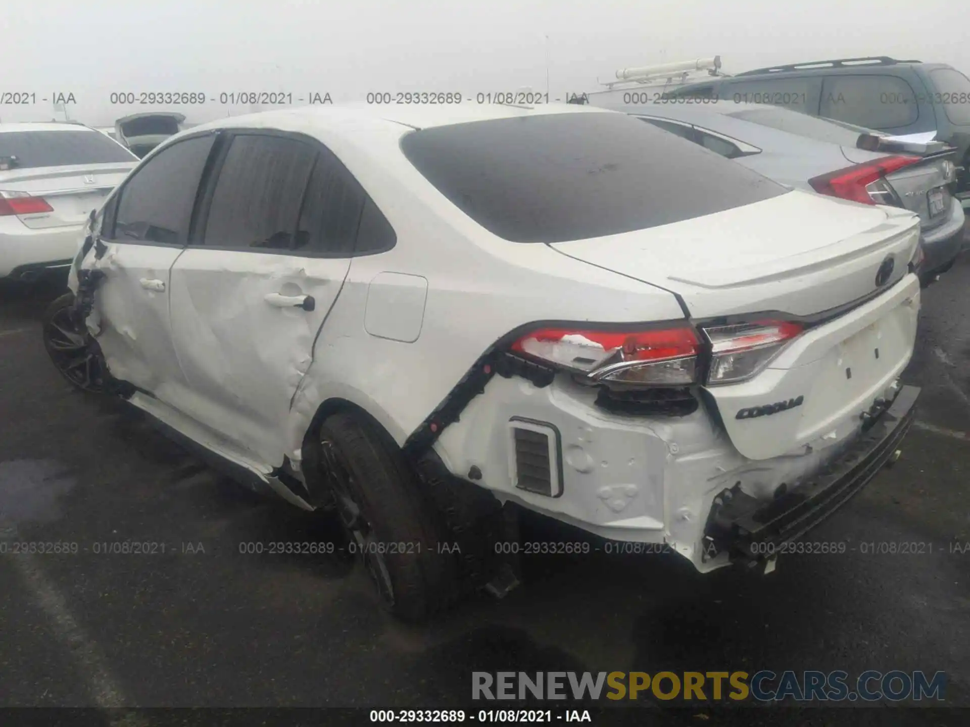 3 Photograph of a damaged car JTDM4RCE8LJ052380 TOYOTA COROLLA 2020