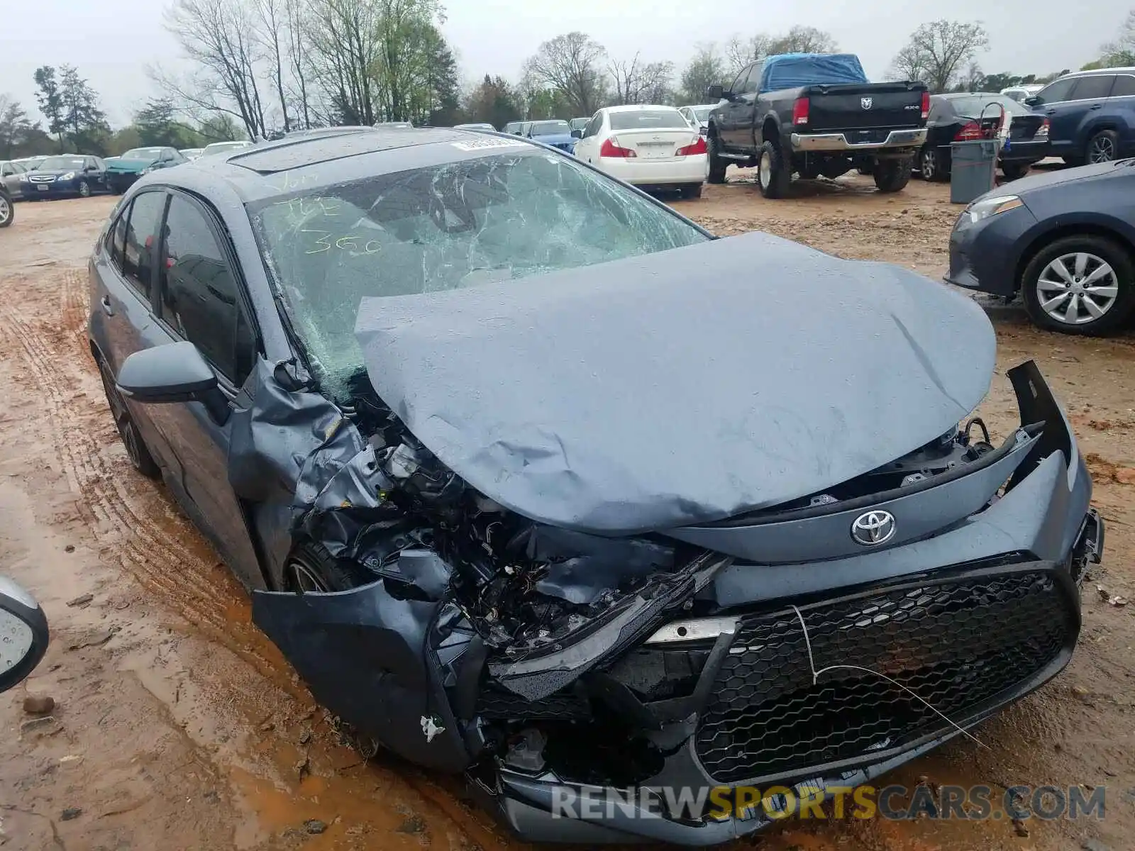 1 Photograph of a damaged car JTDM4RCE9LJ003690 TOYOTA COROLLA 2020