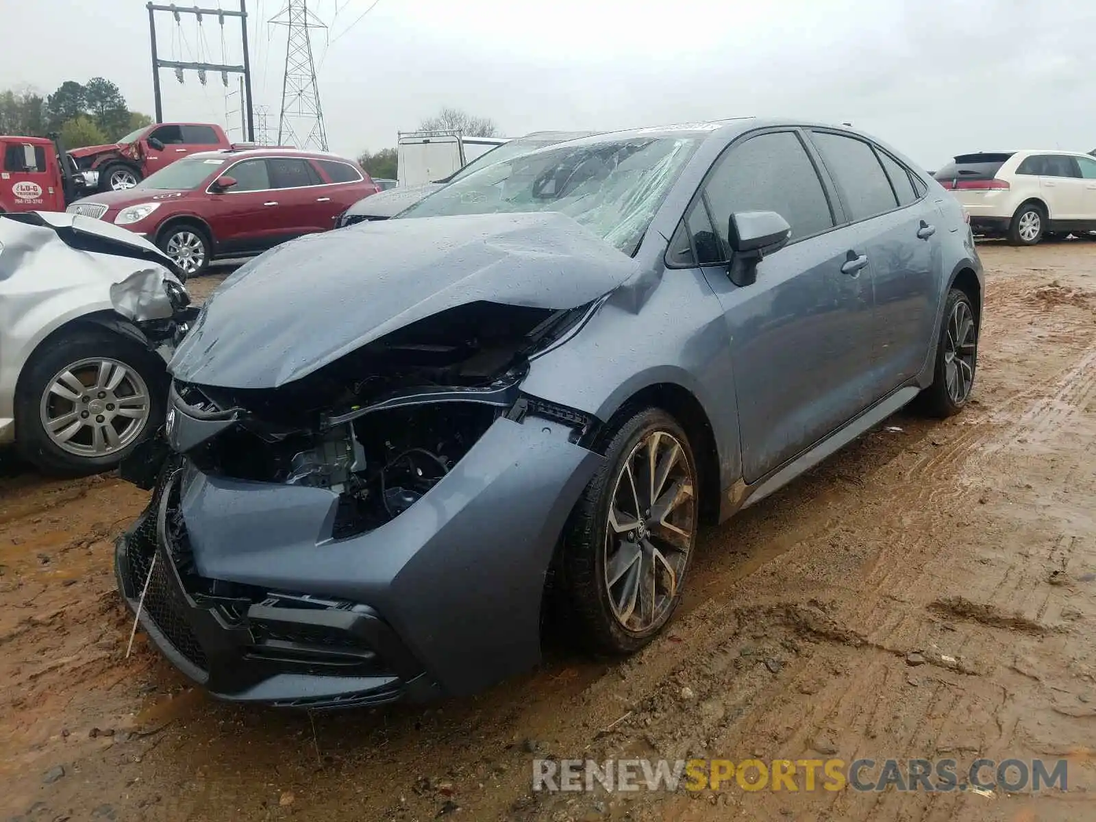 2 Photograph of a damaged car JTDM4RCE9LJ003690 TOYOTA COROLLA 2020