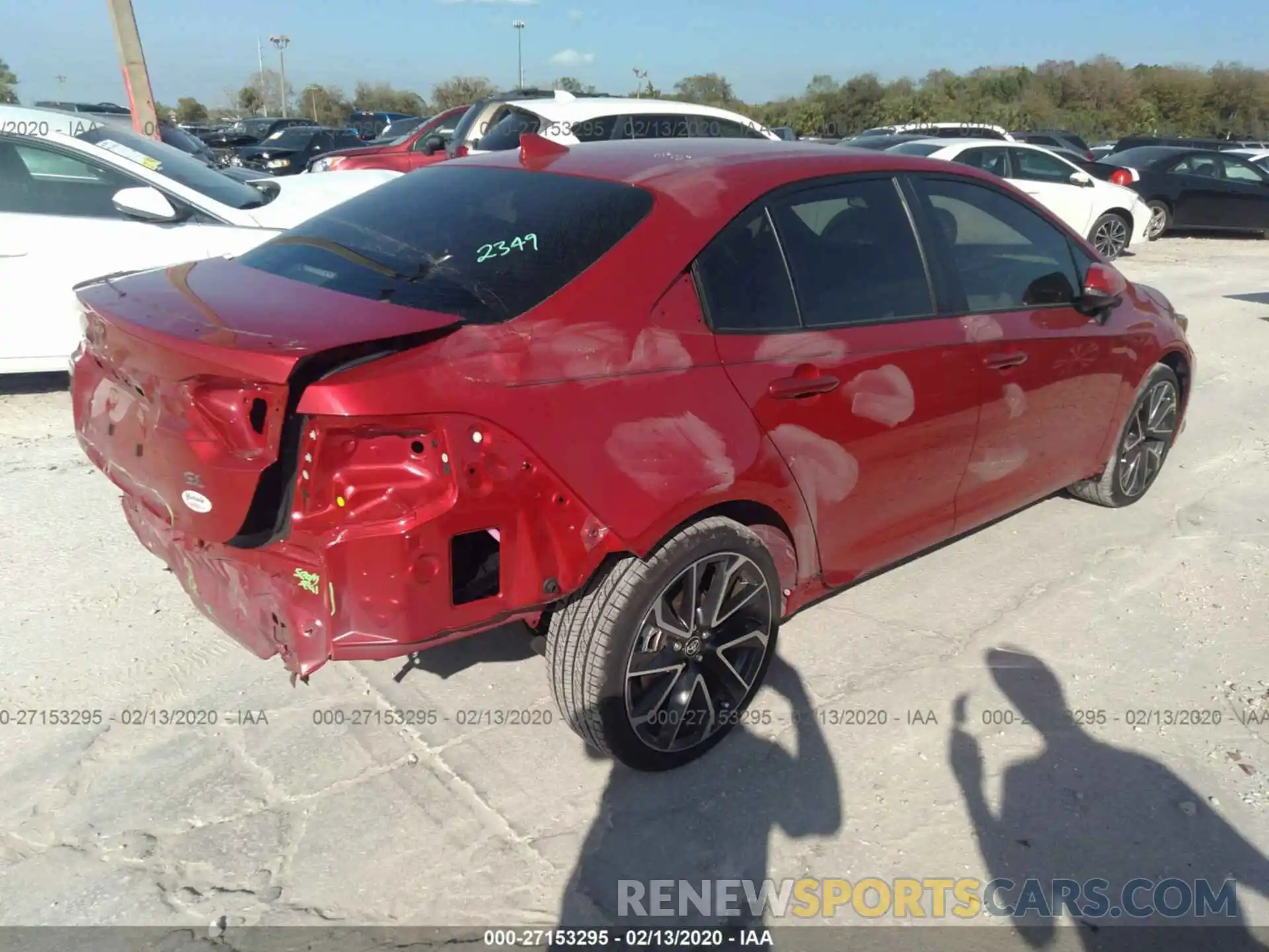 4 Photograph of a damaged car JTDM4RCE9LJ036950 TOYOTA COROLLA 2020