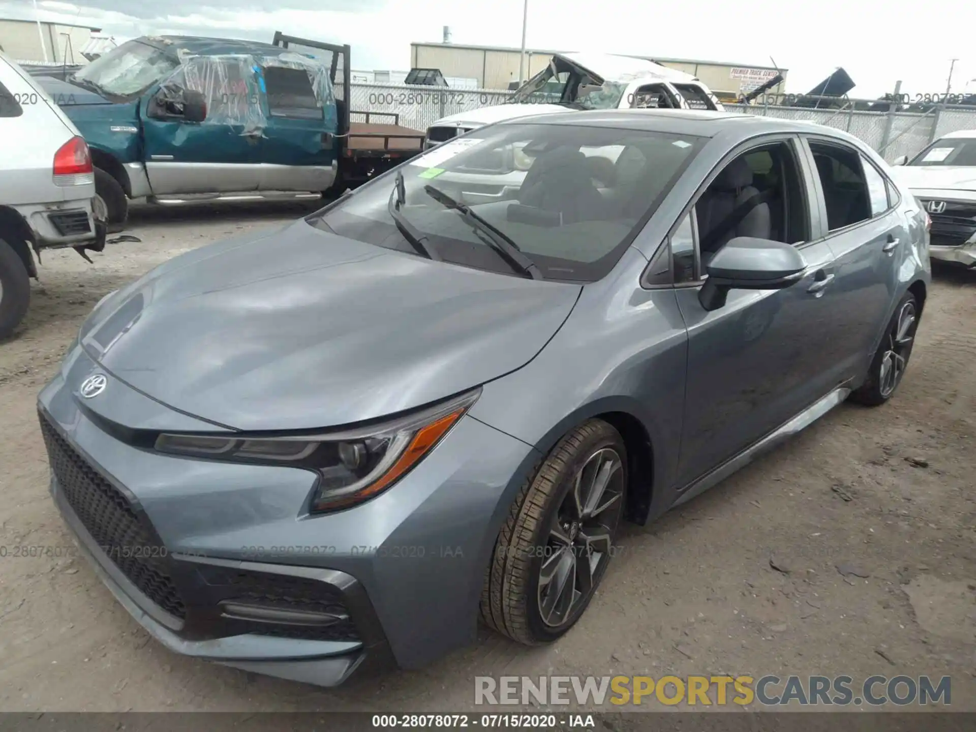 2 Photograph of a damaged car JTDM4RCE9LJ038858 TOYOTA COROLLA 2020