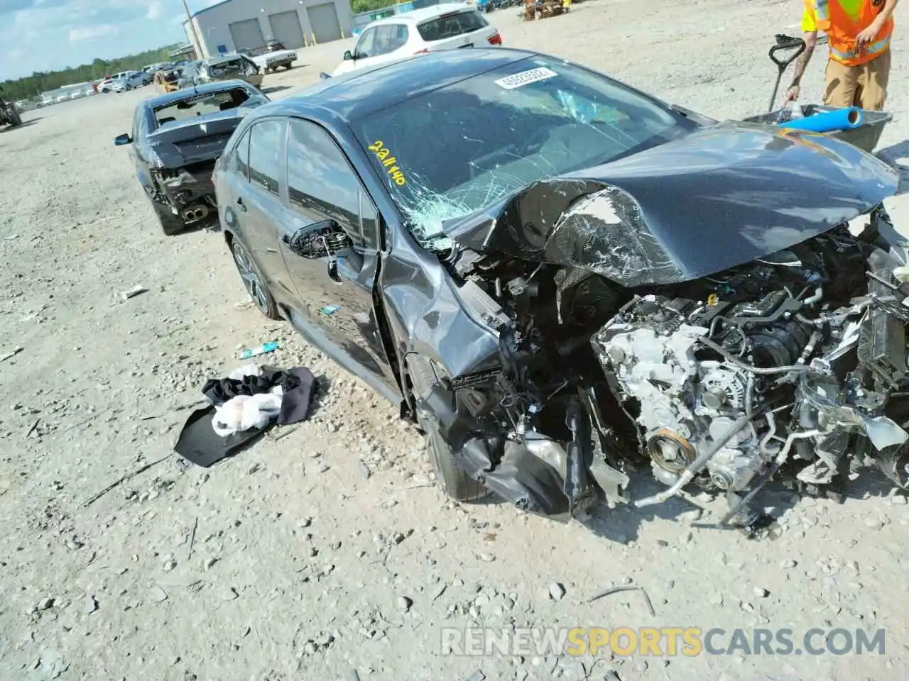 1 Photograph of a damaged car JTDM4RCEXLJ000197 TOYOTA COROLLA 2020