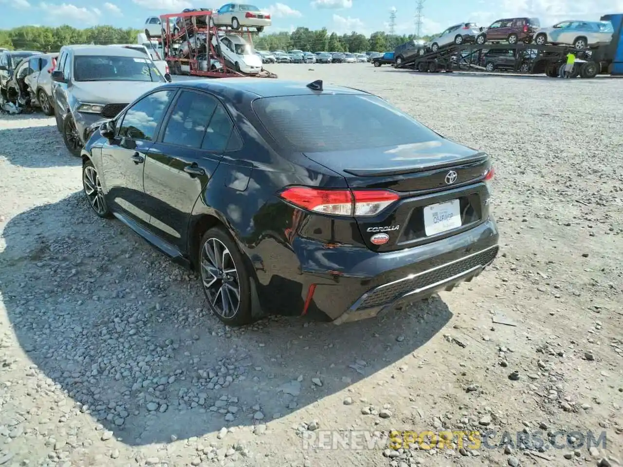 3 Photograph of a damaged car JTDM4RCEXLJ000197 TOYOTA COROLLA 2020