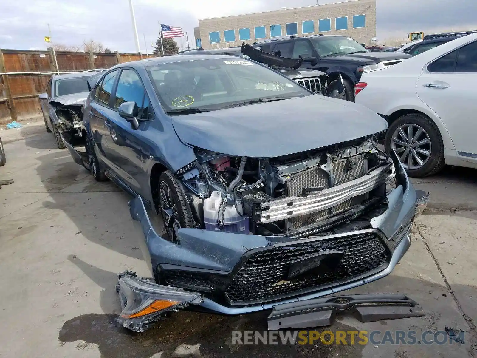 1 Photograph of a damaged car JTDM4RCEXLJ003391 TOYOTA COROLLA 2020