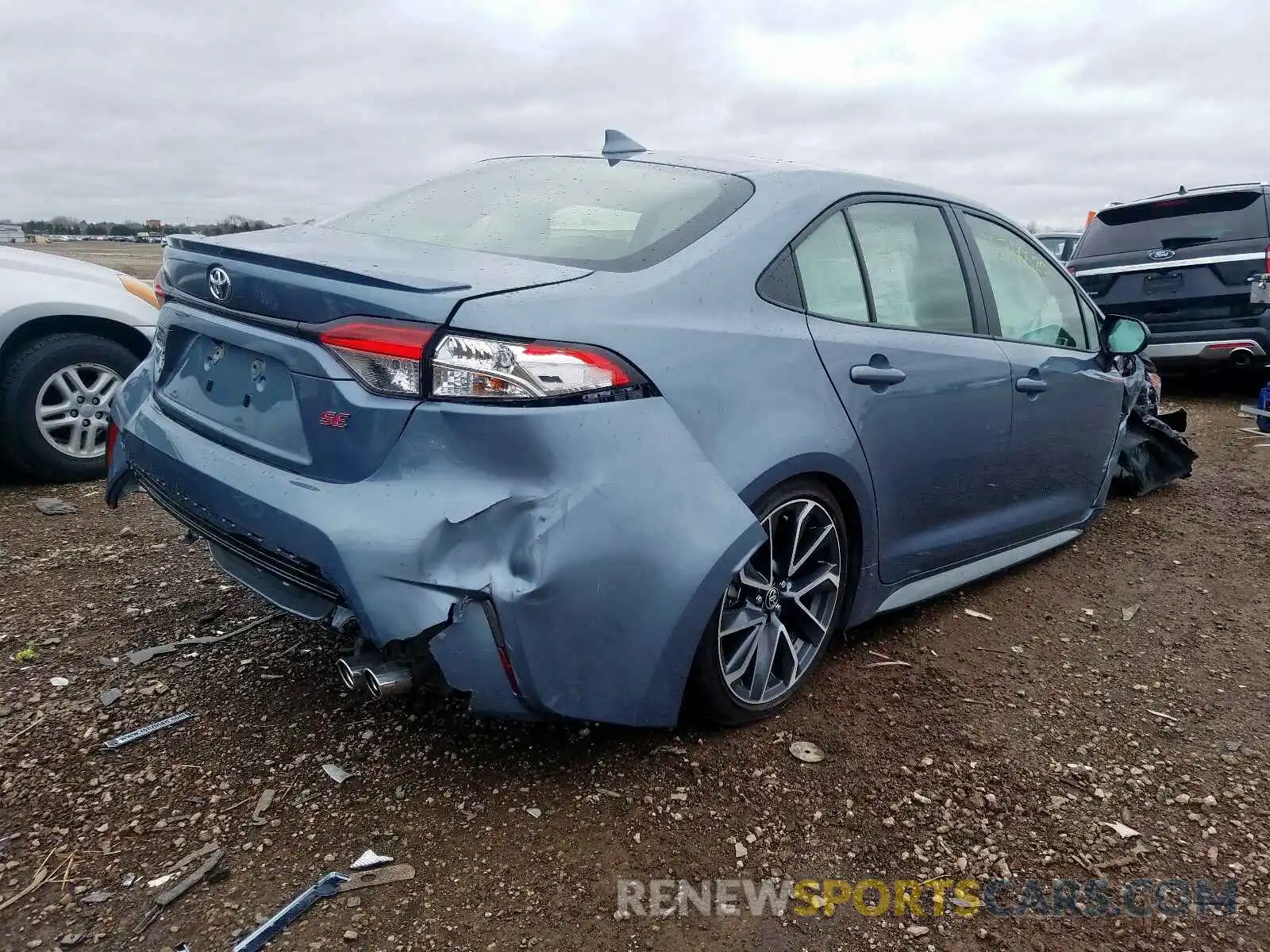 4 Photograph of a damaged car JTDM4RCEXLJ018201 TOYOTA COROLLA 2020