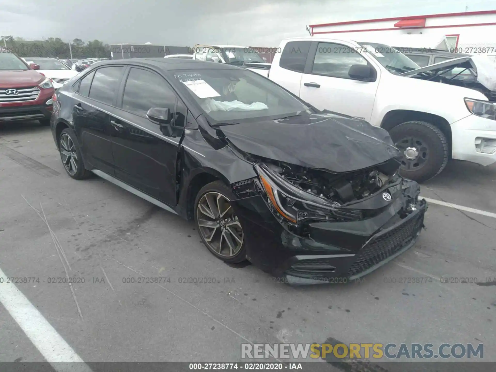 1 Photograph of a damaged car JTDM4RCEXLJ038724 TOYOTA COROLLA 2020