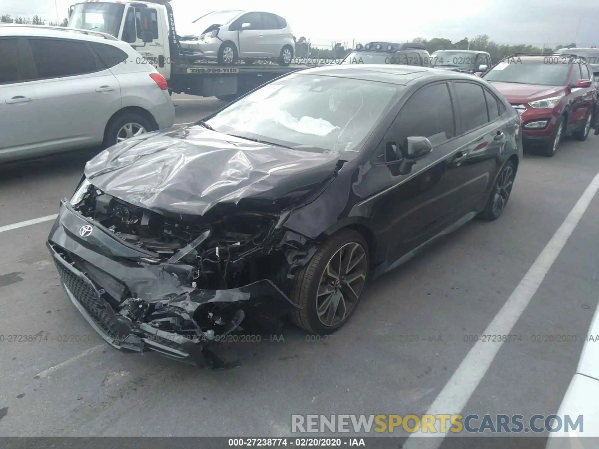 2 Photograph of a damaged car JTDM4RCEXLJ038724 TOYOTA COROLLA 2020