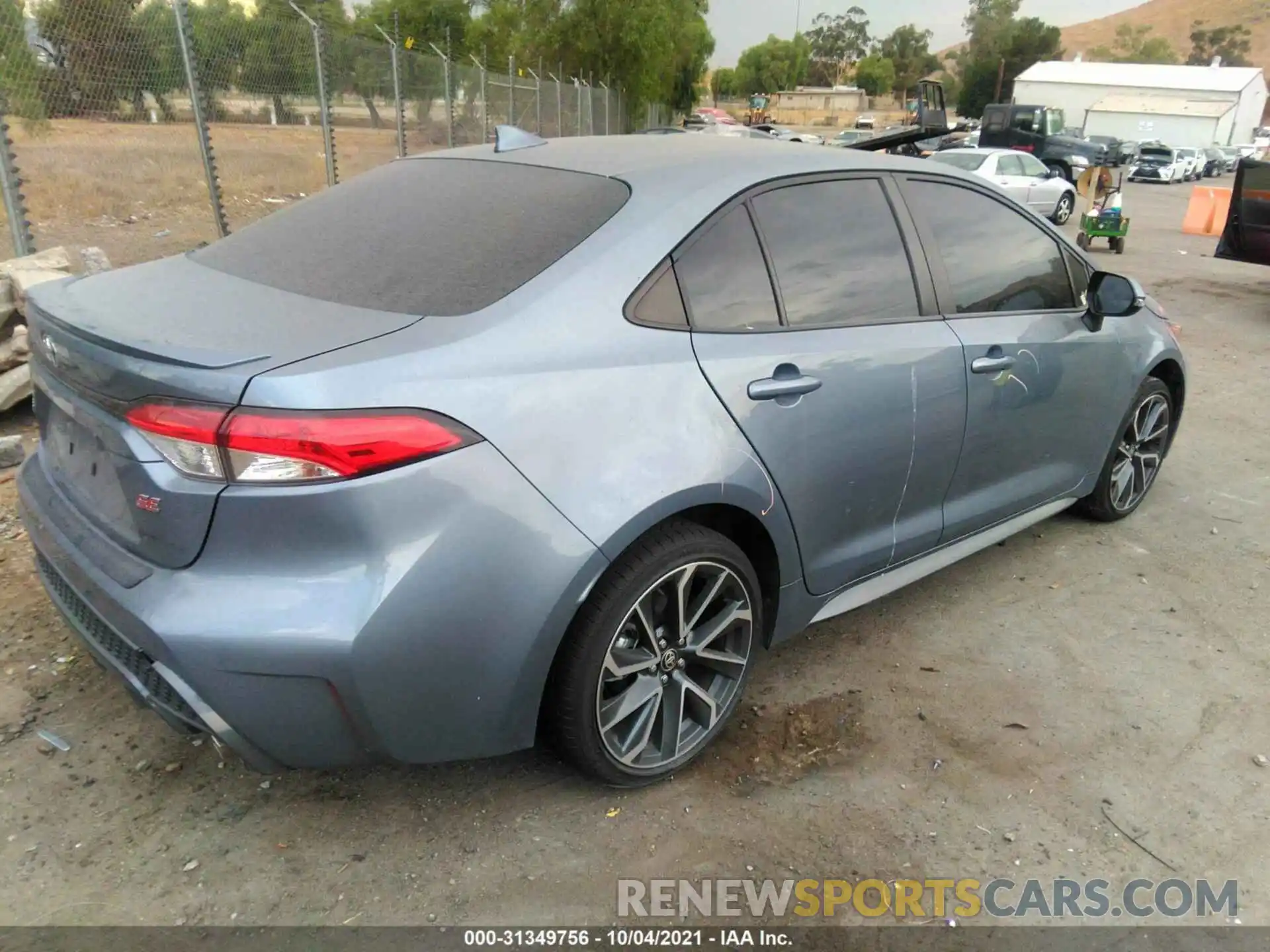 4 Photograph of a damaged car JTDM4RCEXLJ043535 TOYOTA COROLLA 2020