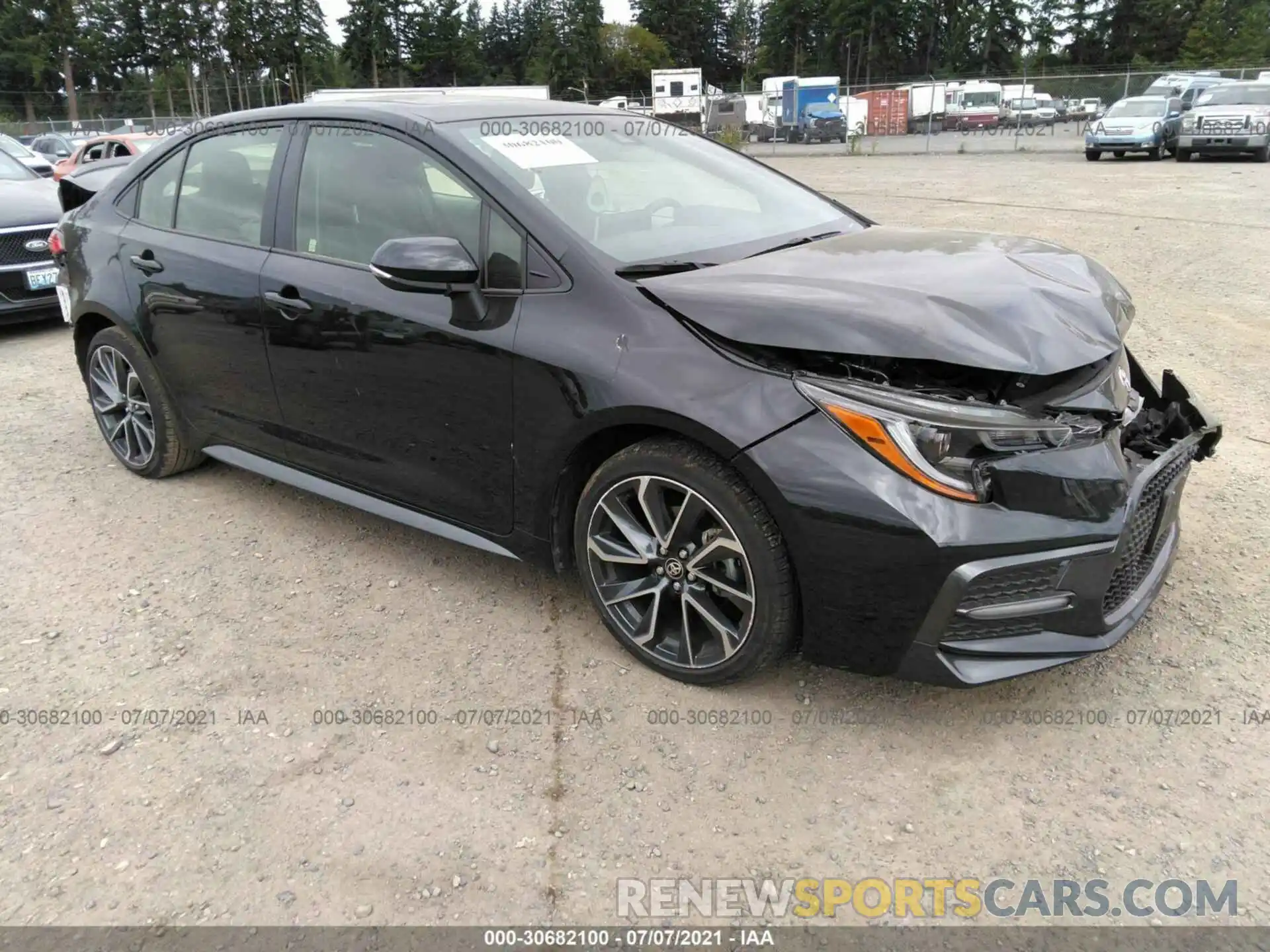 1 Photograph of a damaged car JTDM4RCEXLJ043888 TOYOTA COROLLA 2020