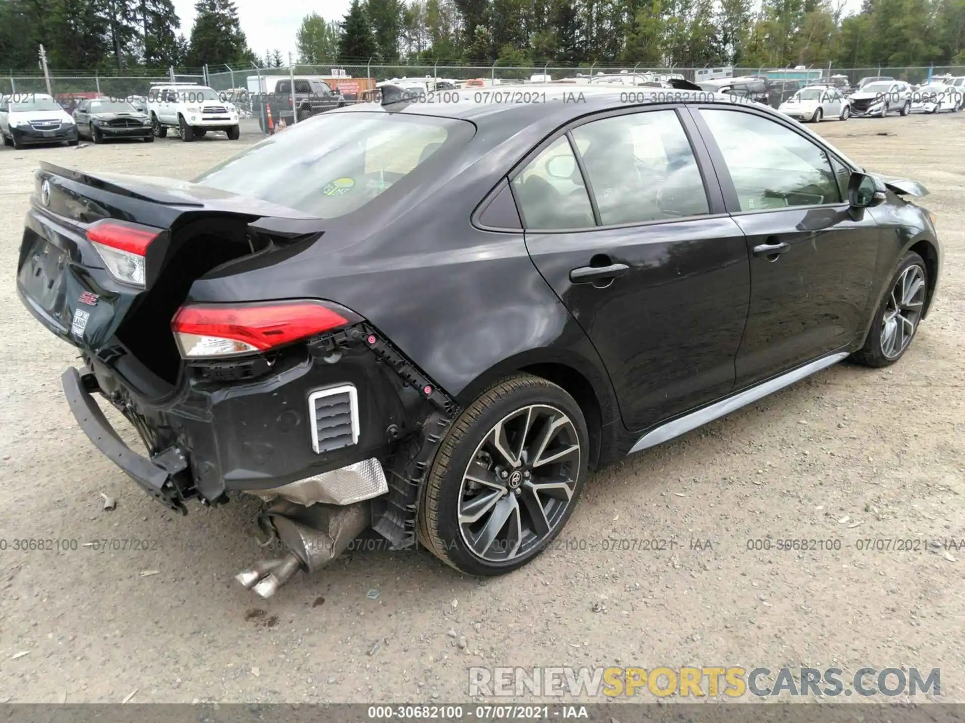 4 Photograph of a damaged car JTDM4RCEXLJ043888 TOYOTA COROLLA 2020