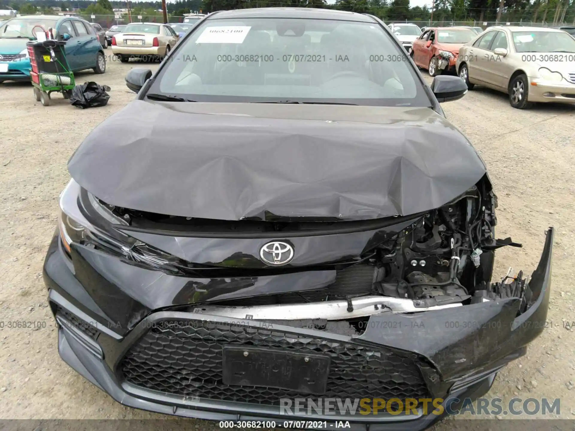 6 Photograph of a damaged car JTDM4RCEXLJ043888 TOYOTA COROLLA 2020