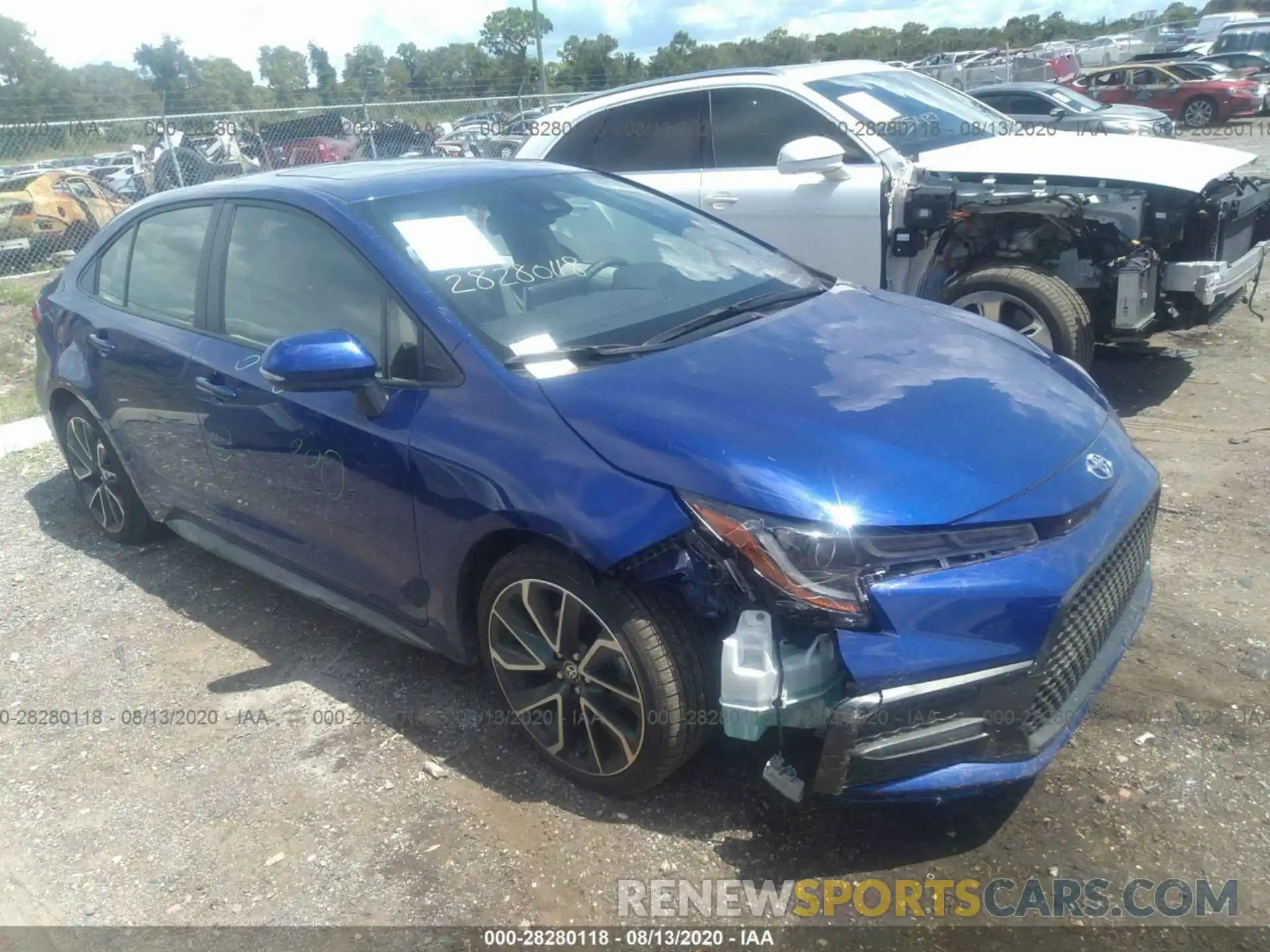 1 Photograph of a damaged car JTDM4RCEXLJ052610 TOYOTA COROLLA 2020