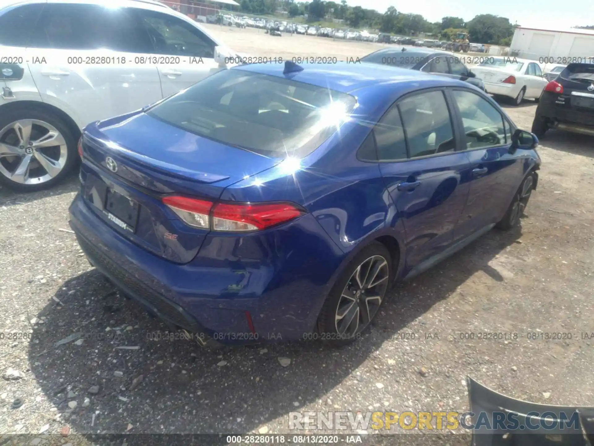 4 Photograph of a damaged car JTDM4RCEXLJ052610 TOYOTA COROLLA 2020