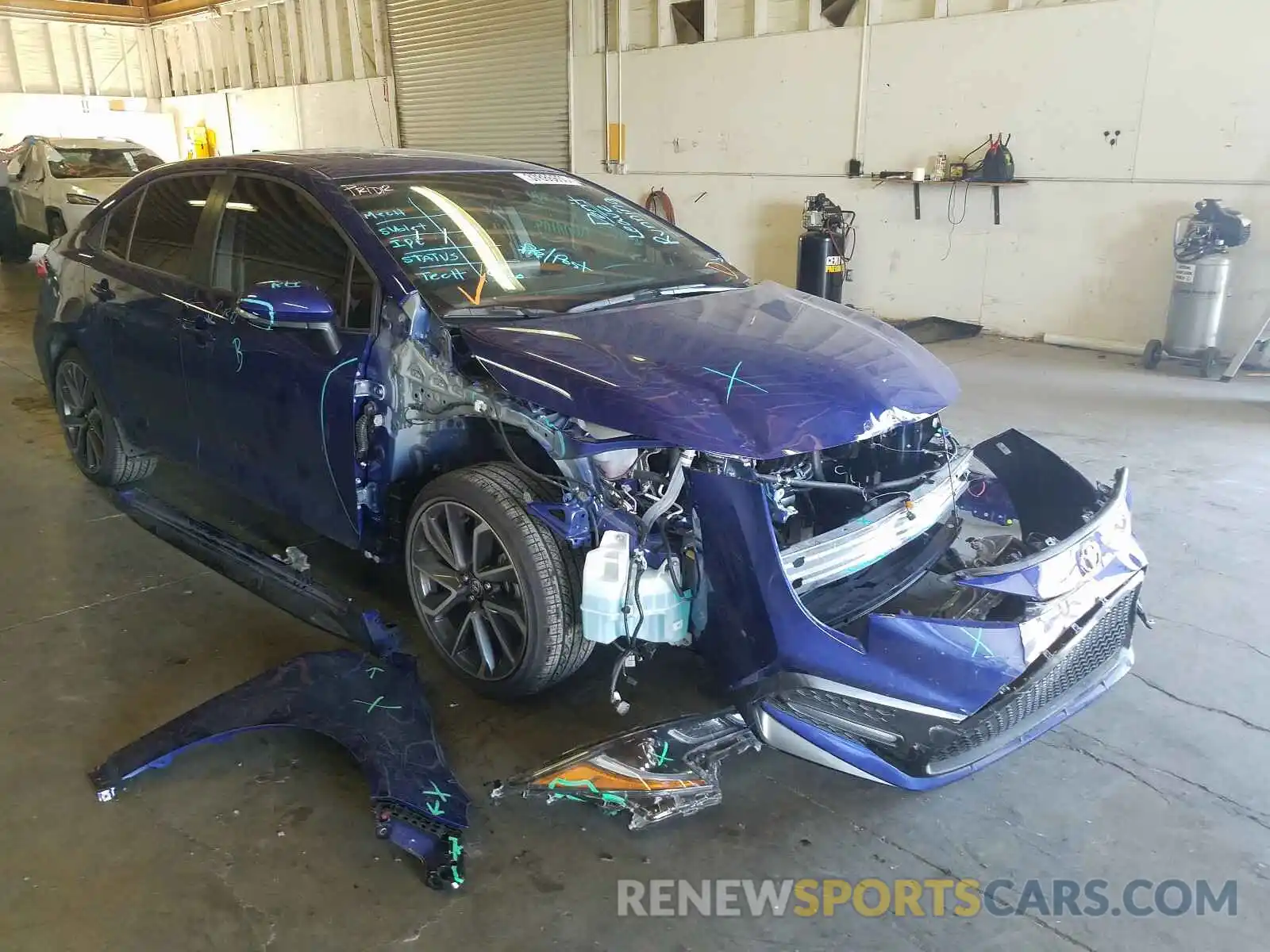 1 Photograph of a damaged car JTDP4RCE0LJ000447 TOYOTA COROLLA 2020