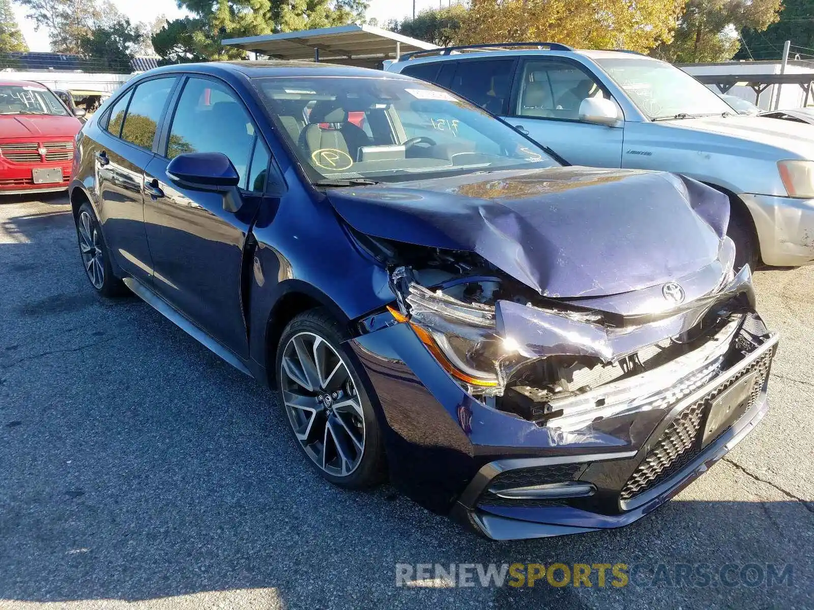 1 Photograph of a damaged car JTDP4RCE0LJ000805 TOYOTA COROLLA 2020