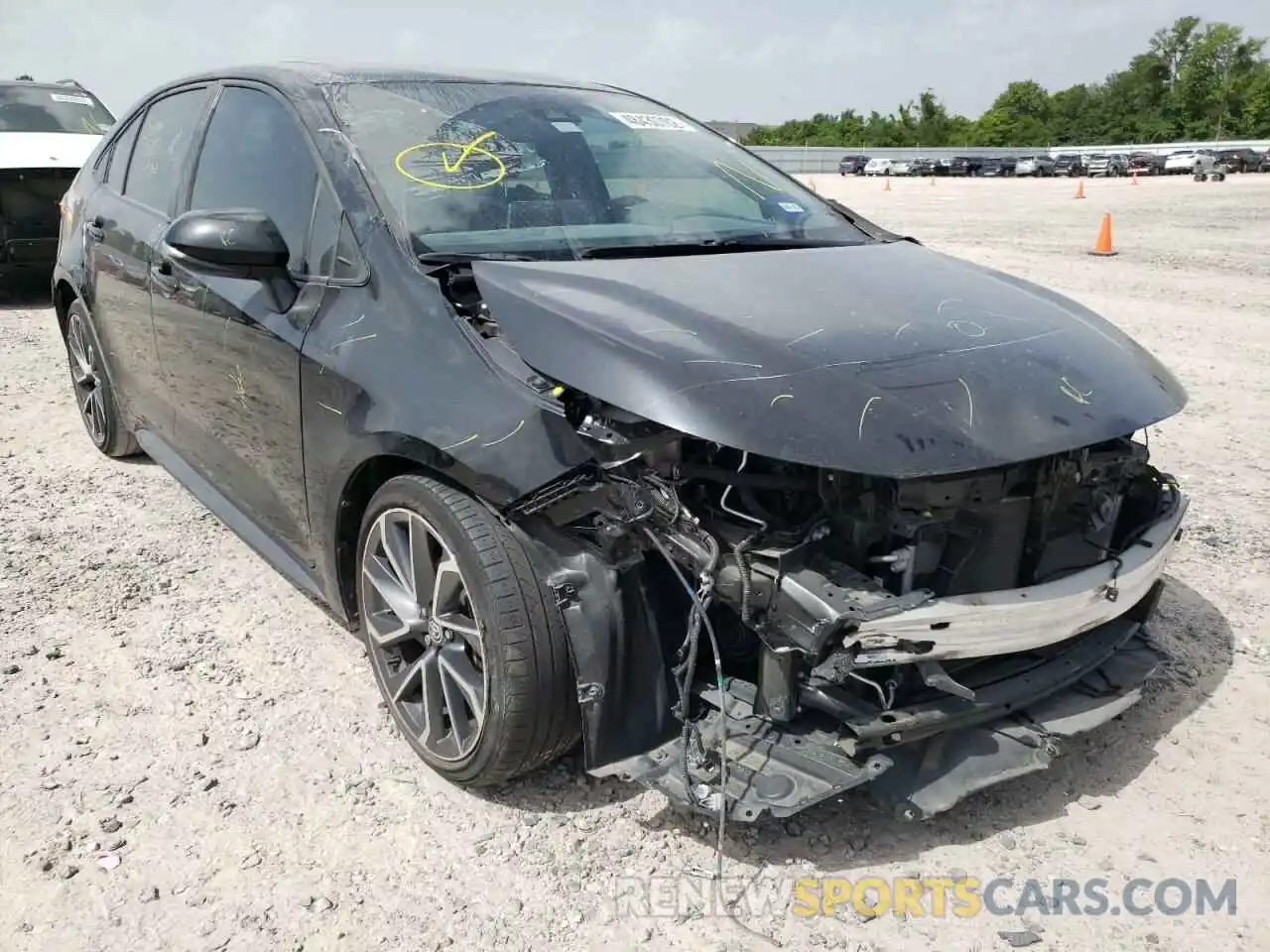 1 Photograph of a damaged car JTDP4RCE0LJ001128 TOYOTA COROLLA 2020