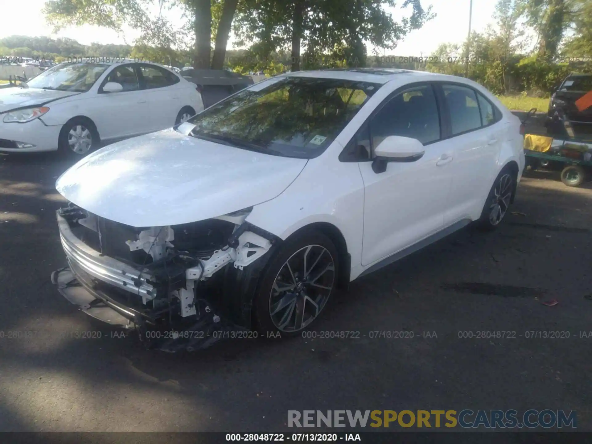 2 Photograph of a damaged car JTDP4RCE0LJ003123 TOYOTA COROLLA 2020