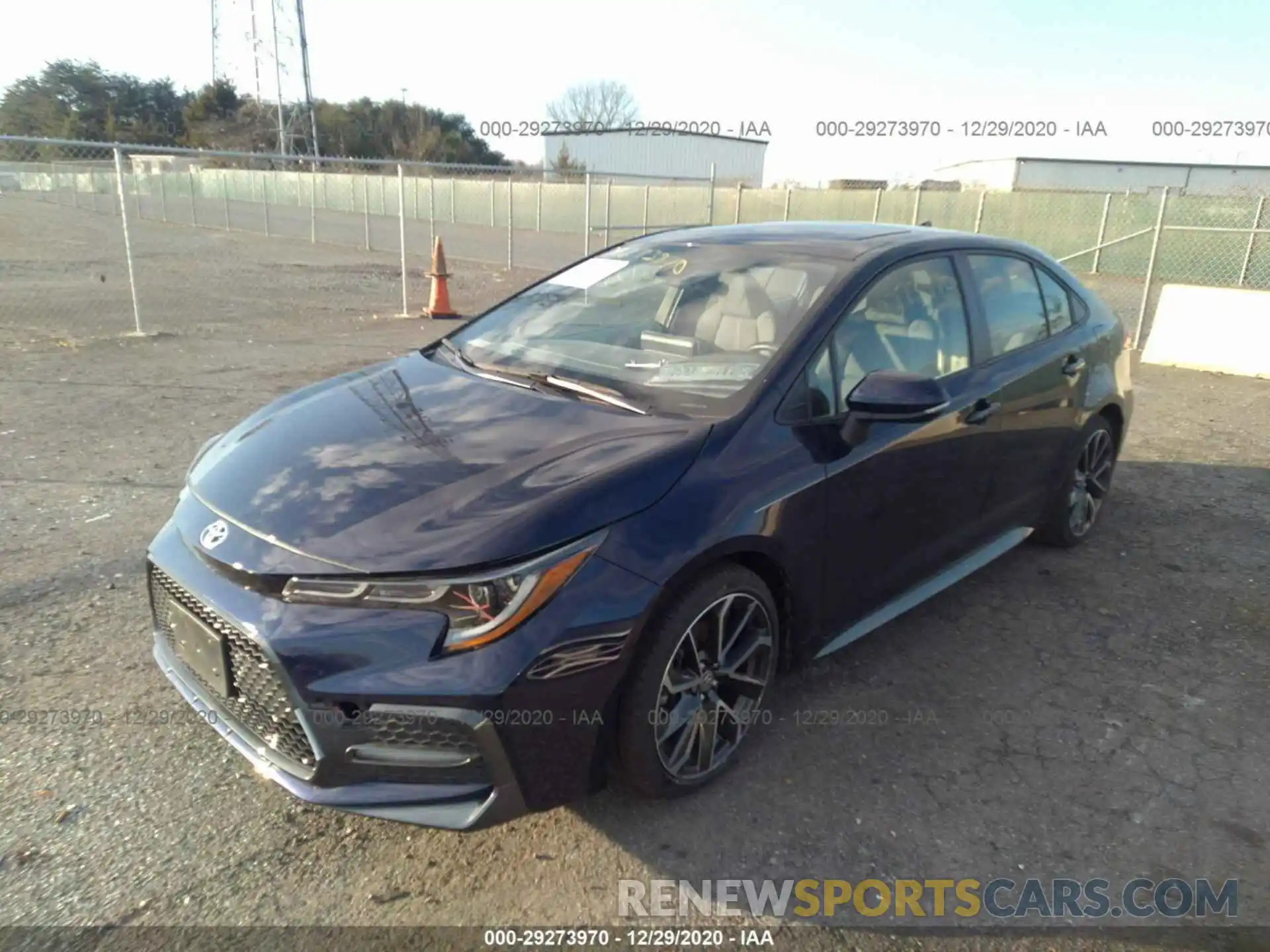 2 Photograph of a damaged car JTDP4RCE0LJ005177 TOYOTA COROLLA 2020