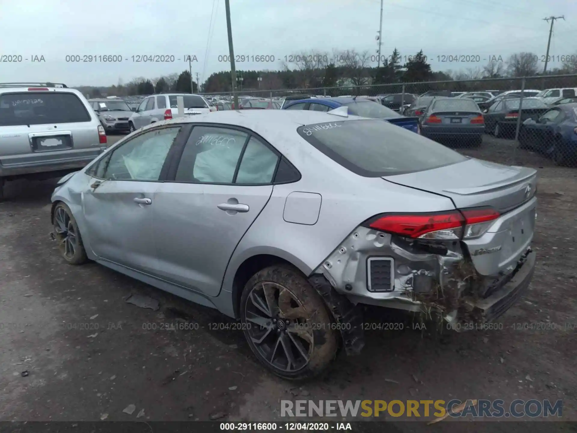 3 Photograph of a damaged car JTDP4RCE0LJ006006 TOYOTA COROLLA 2020