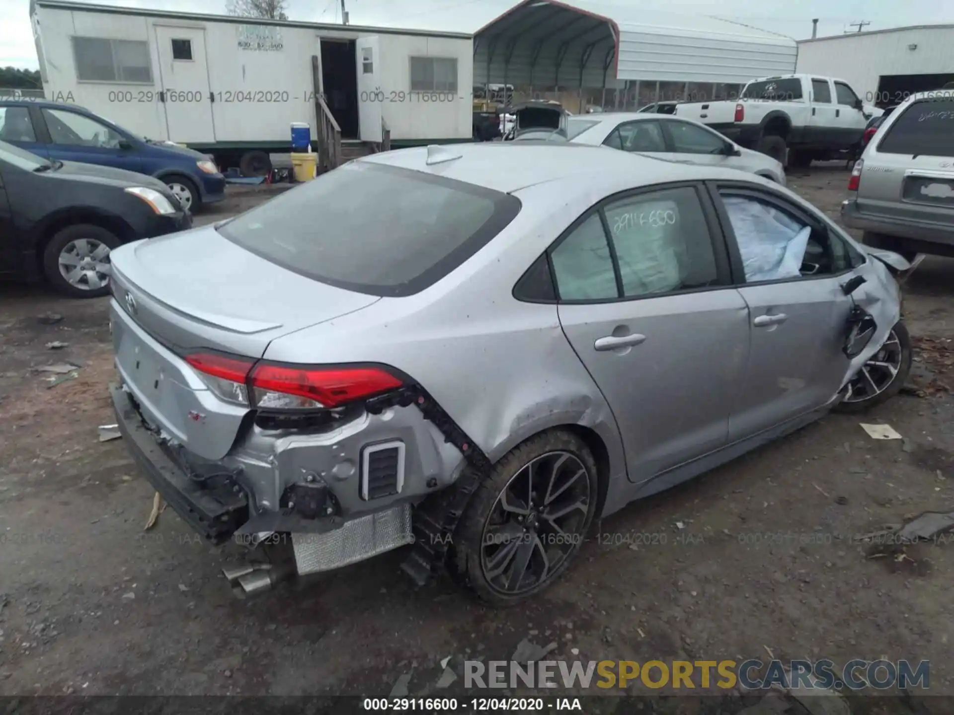 4 Photograph of a damaged car JTDP4RCE0LJ006006 TOYOTA COROLLA 2020