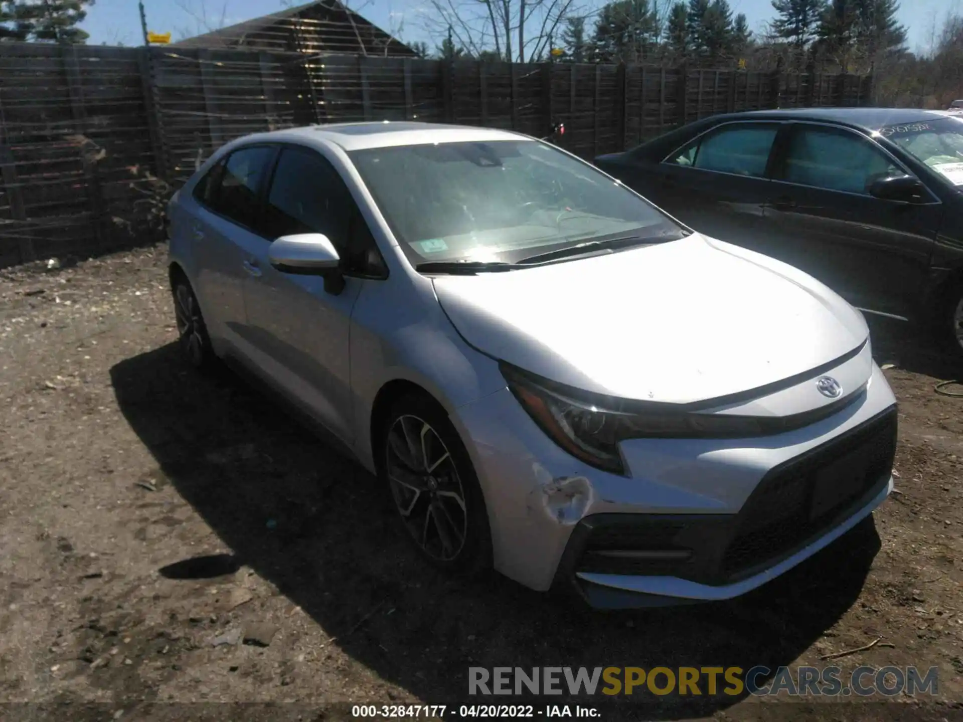 1 Photograph of a damaged car JTDP4RCE0LJ006121 TOYOTA COROLLA 2020